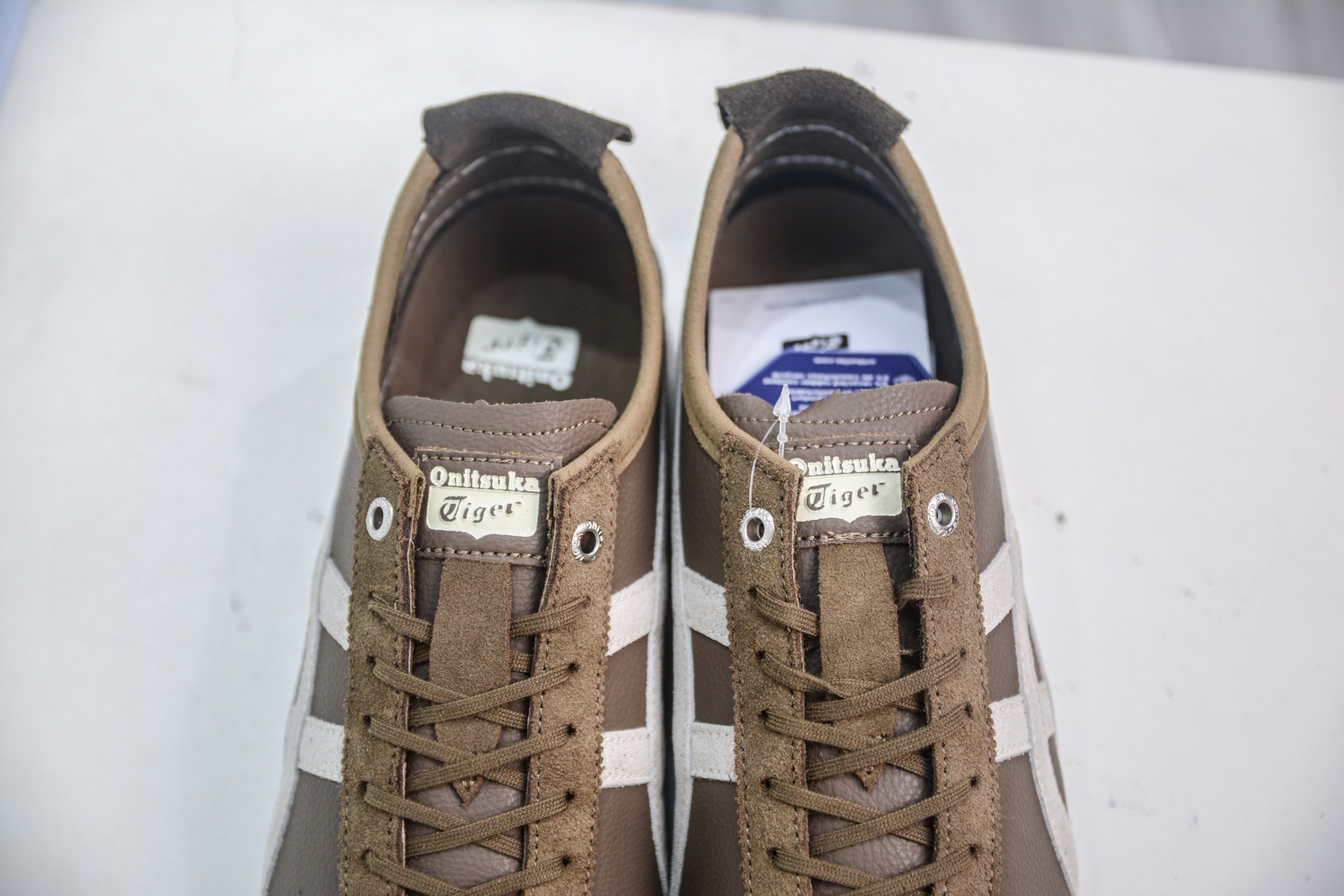 Onitsuka Tiger Mexico 66 SD: Retro Leather Low-Top Sneakers - Brown/White 9 i1755018163921 2970 0 7