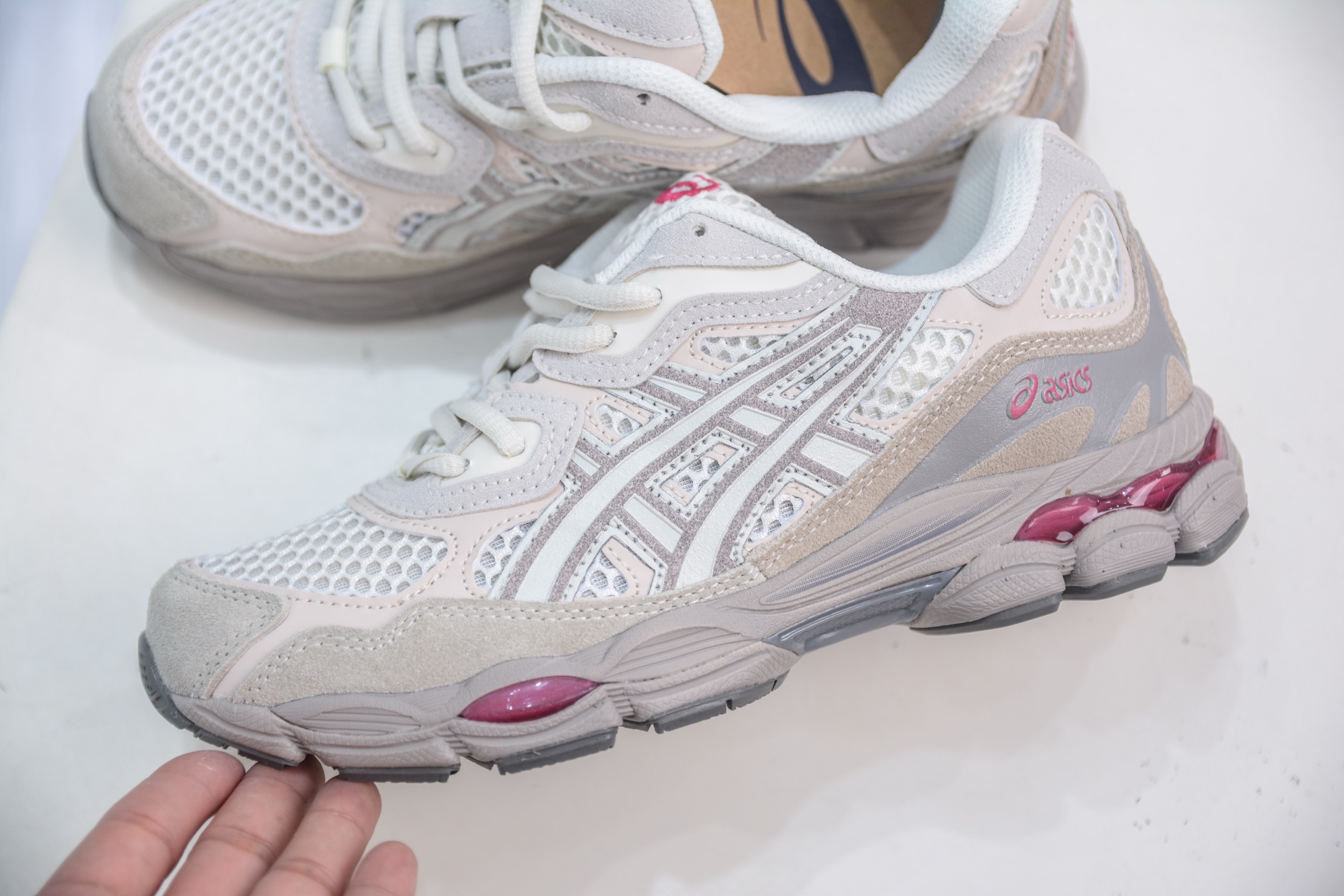 Asics Gel-N纯原版本 亚瑟士运动休闲透气专业跑鞋 1203A372-100