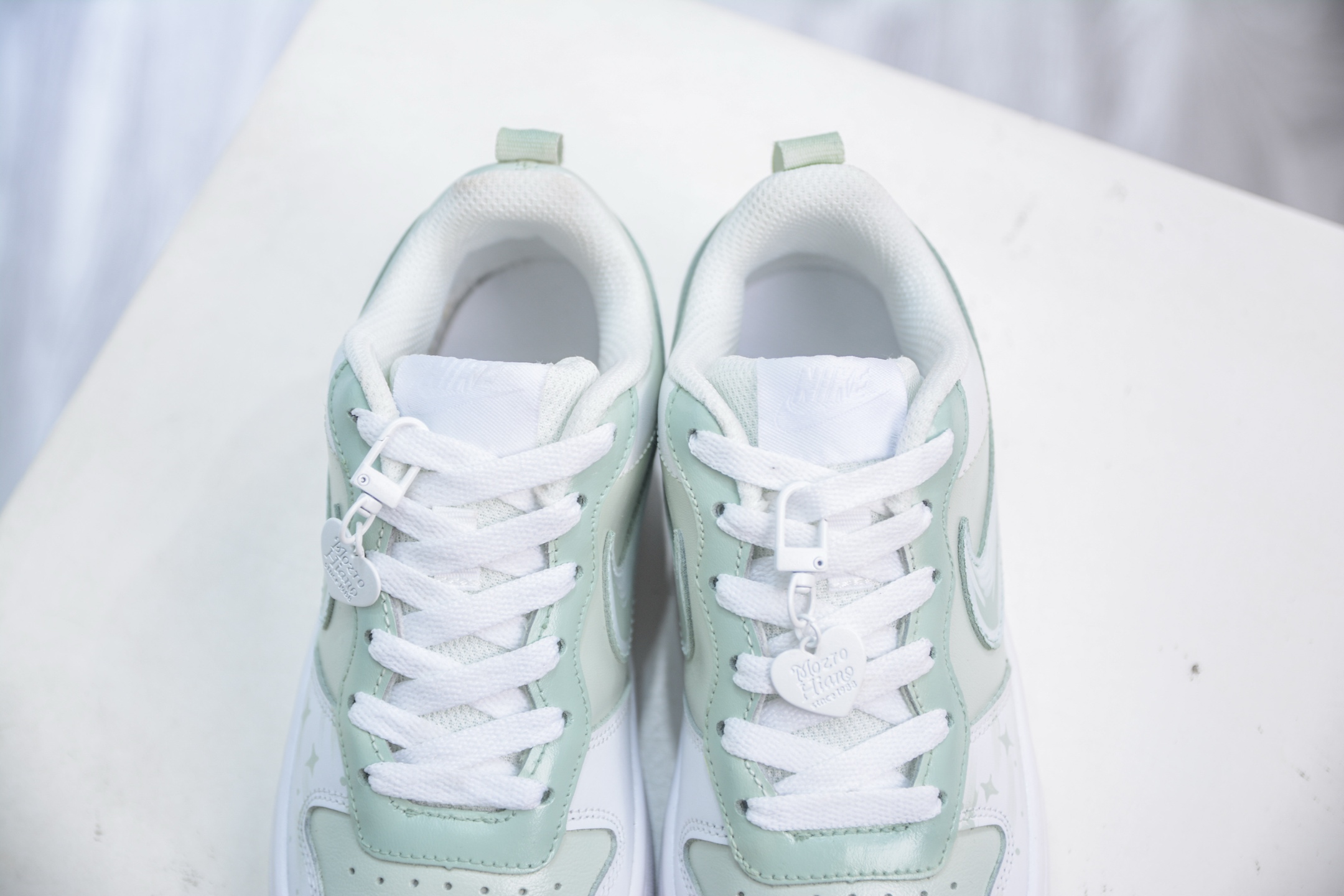 Nike Court Borough 莫兰迪 白蓝 小空军低帮百搭透气休闲运动板鞋 BQ5448-100