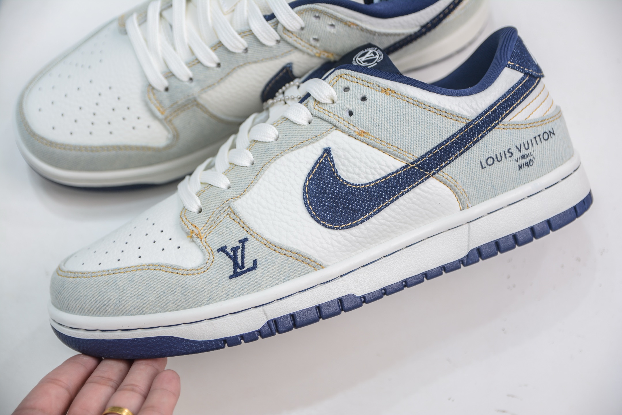 Nike SB Dunk Low x Louis VuittLV联名-青蓝牛仔 SC0601-450