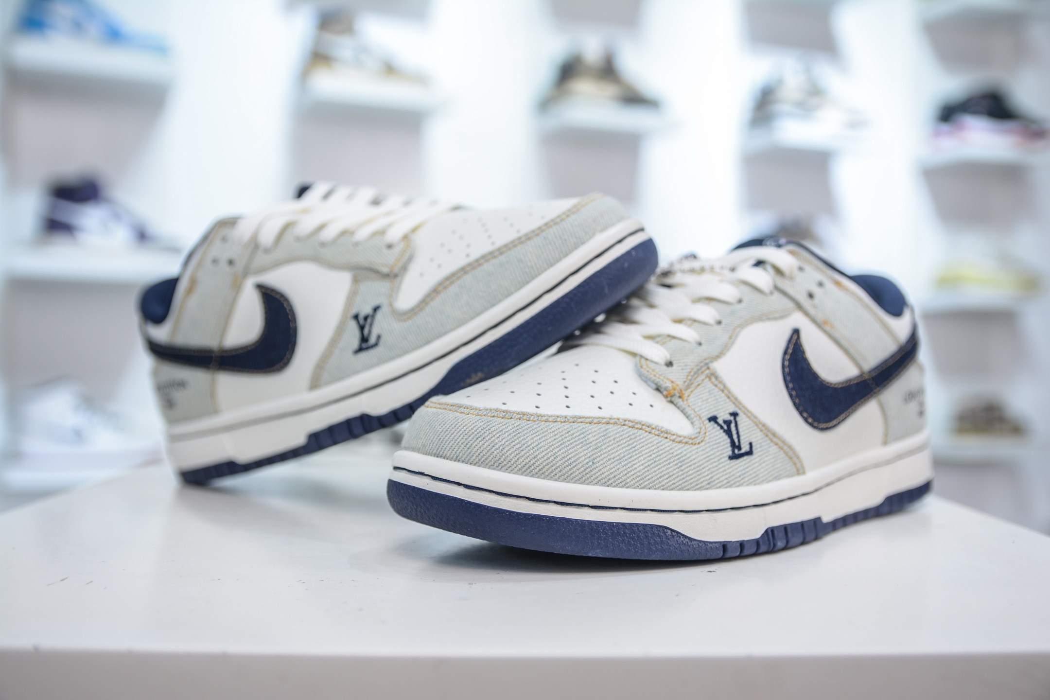 Nike SB Dunk Low x Louis VuittLV联名-青蓝牛仔 SC0601-450