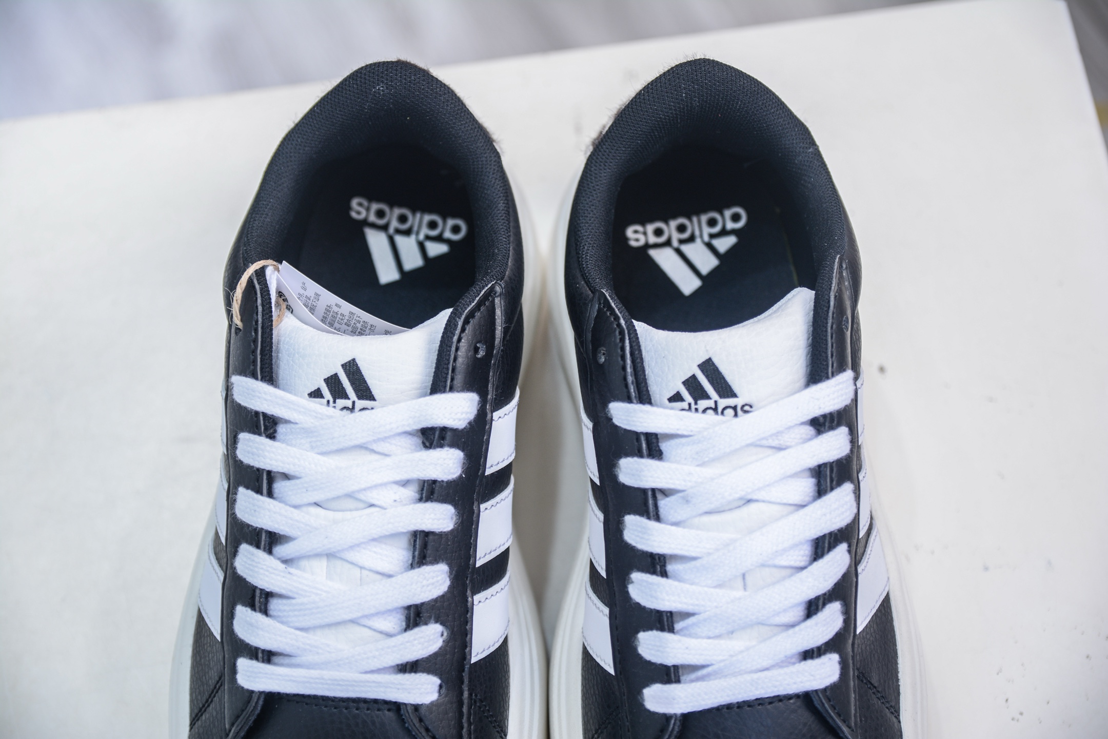 阿迪达斯AdidGRAND COURT PLATFORM M 网球风厚底增高运动鞋 IH7754