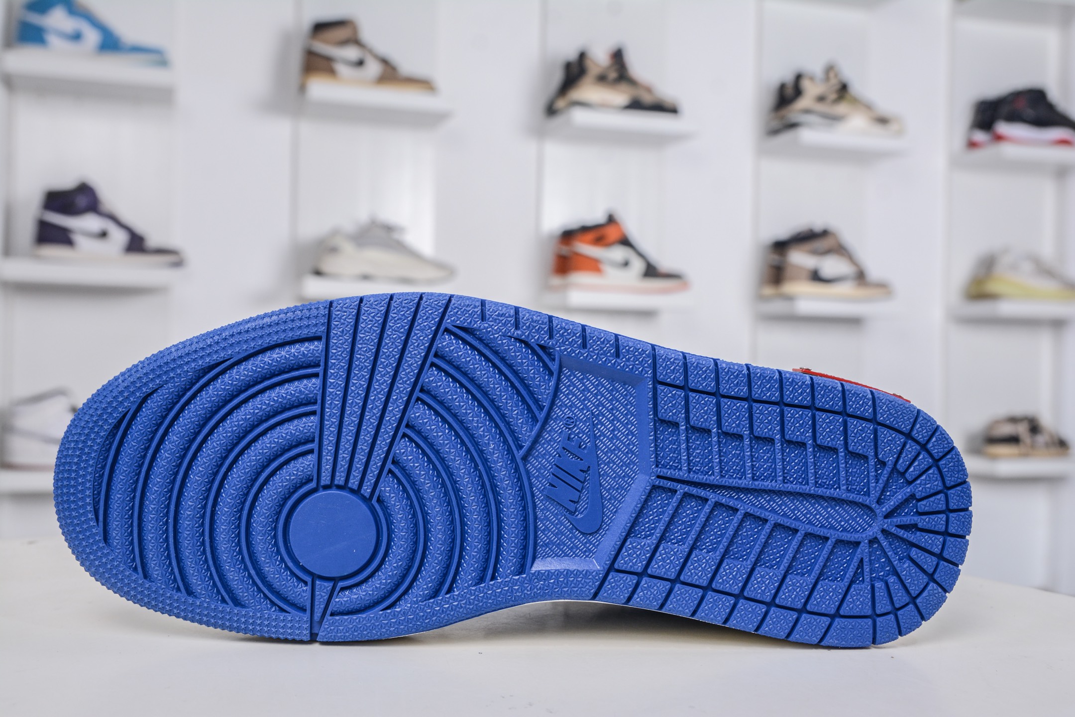 270 TS x Air Jordan x Louis Vuitton AJ1 Low 倒钩低帮LV联名-白蓝牛仔 SC0601-055