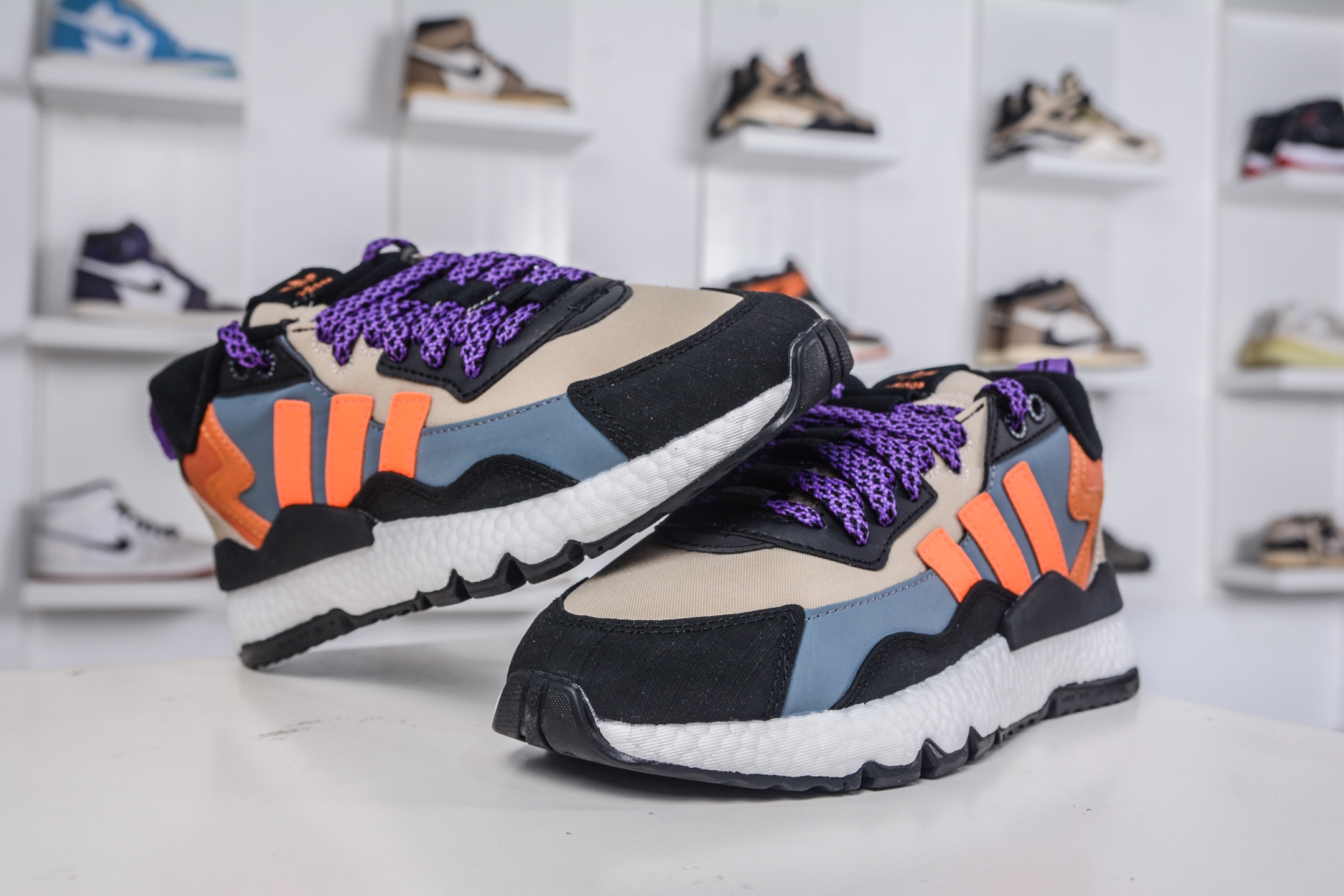 170 AD originals Nite Jogger Pride 夜行者减震耐磨低帮反光复古休闲百搭运动跑鞋 FZ3664