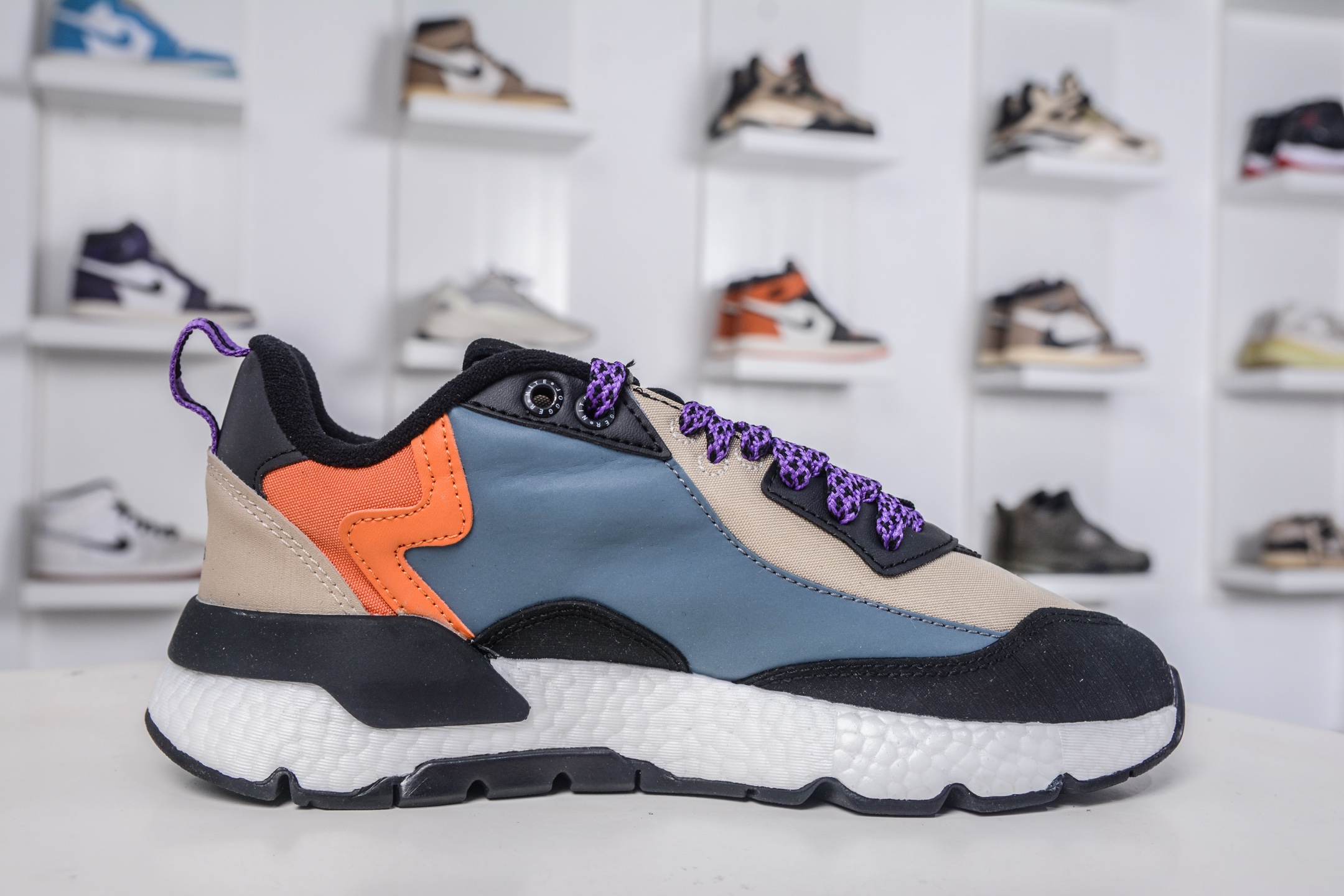 170 AD originals Nite Jogger Pride 夜行者减震耐磨低帮反光复古休闲百搭运动跑鞋 FZ3664