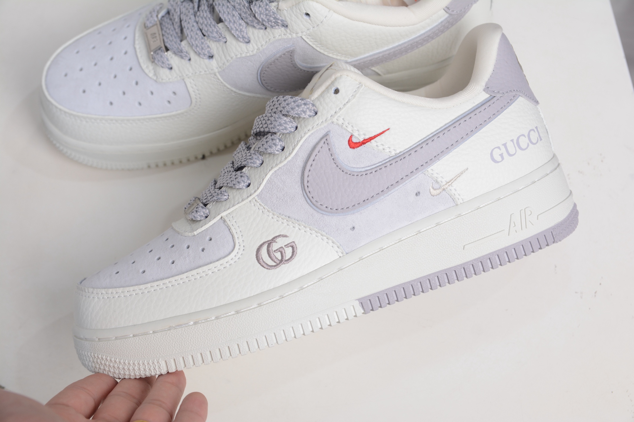 260 Gucci x NIke Air Force 1 古驰联名-米白灰 YF9511-807