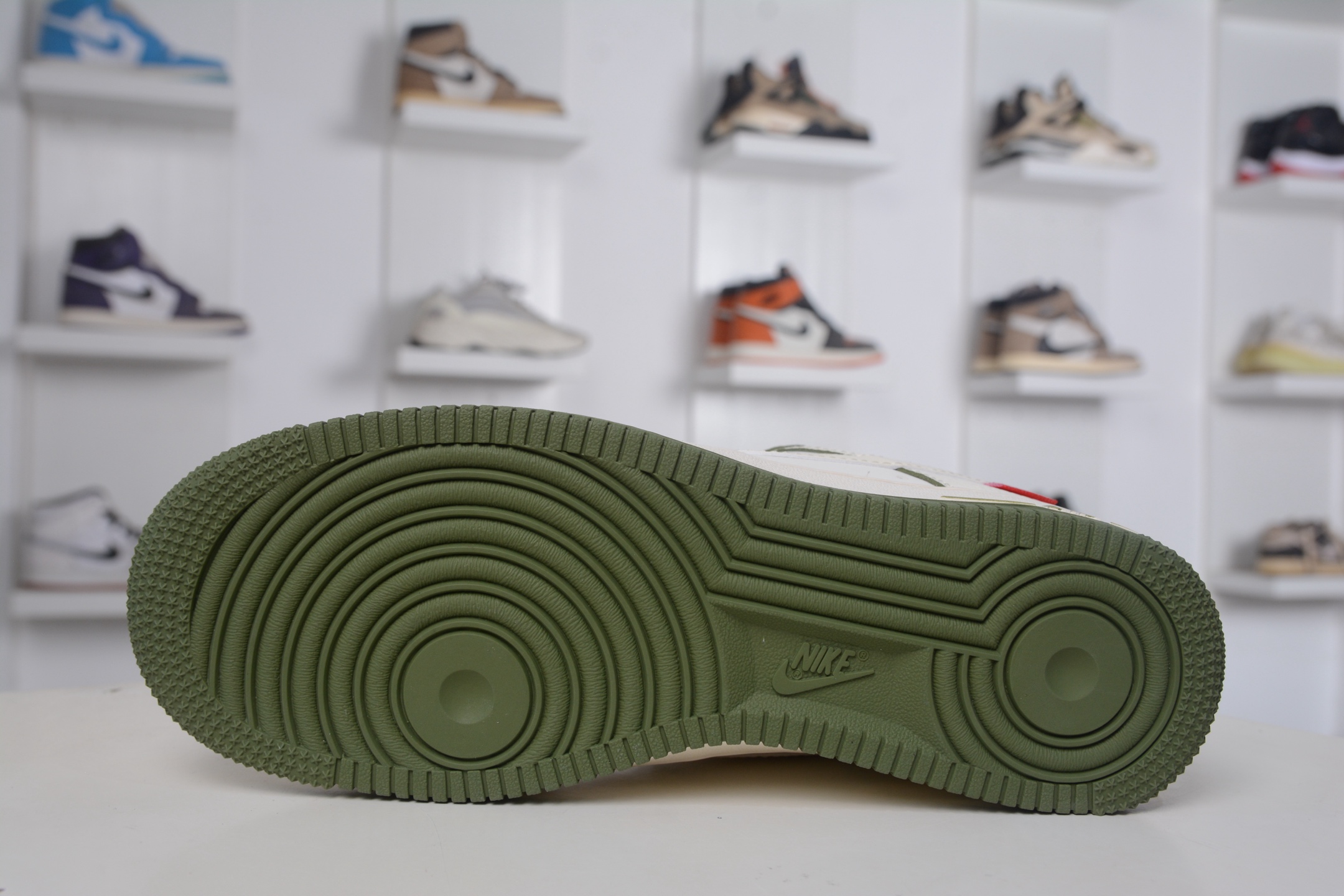 260 Nike Air Force 1 Low 07 x Supreme SUP联名-白绿 XX3168-221