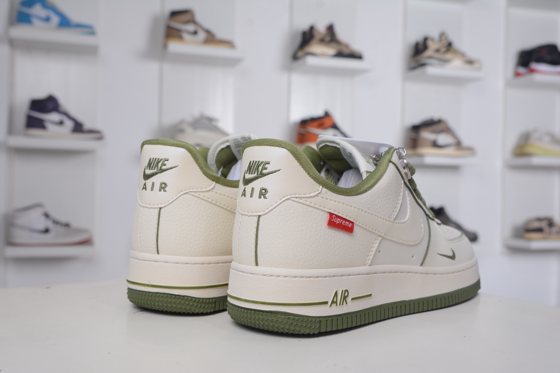 260 Nike Air Force 1 Low 07 x Supreme SUP联名-白绿 XX3168-221