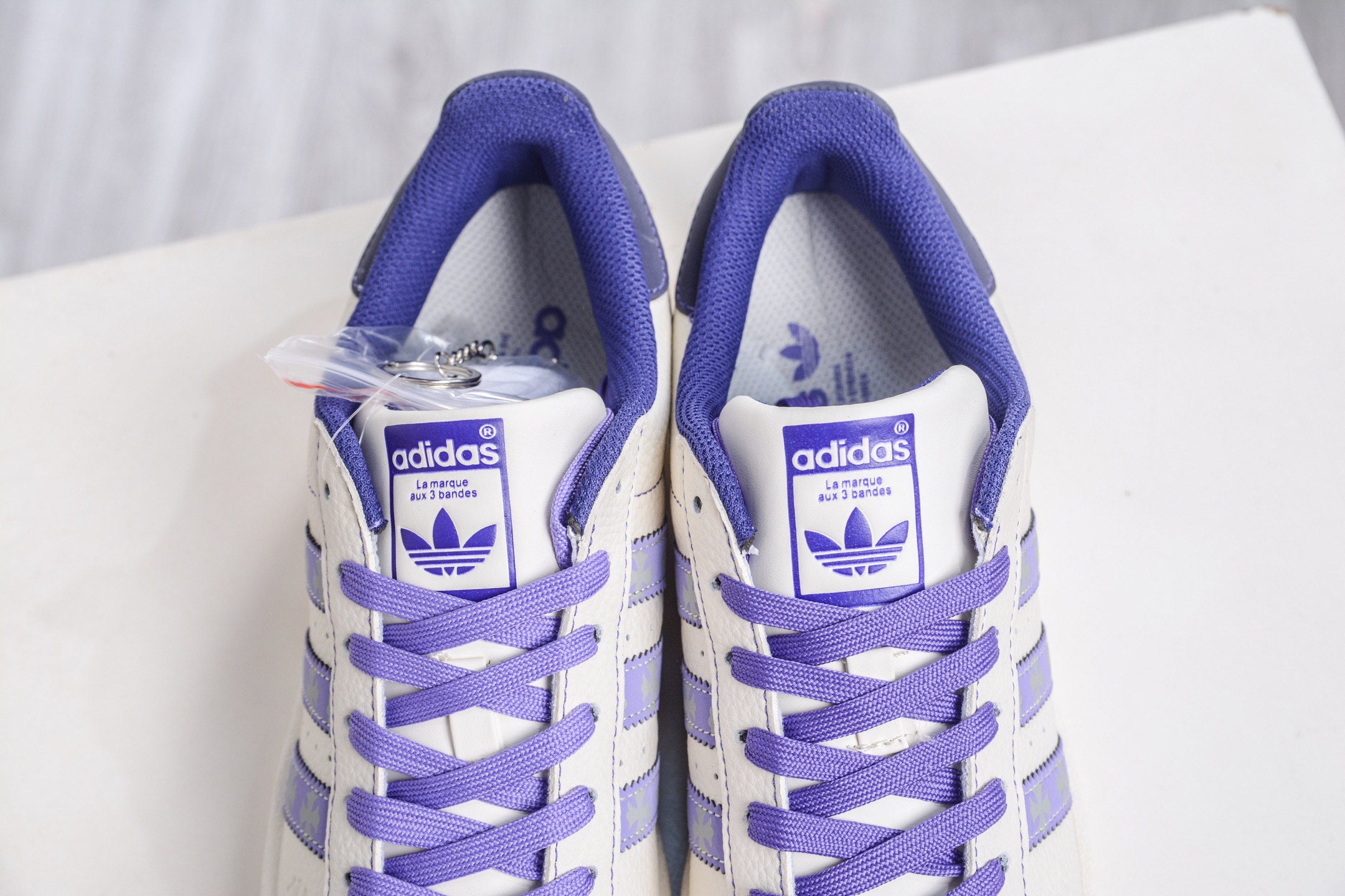 230 AD Originals Super x Chrome Hearts 白紫克罗心印花 经典复古贝壳头板鞋 DS0021