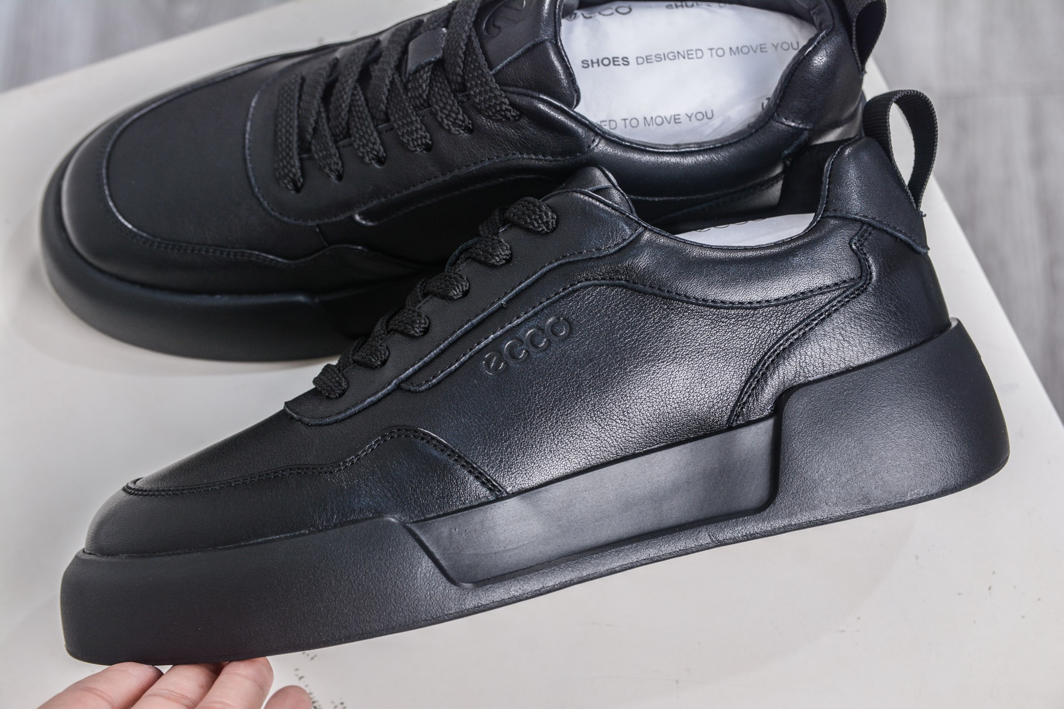 300 ECCO爱步休闲鞋男 25年新款真皮系带舒适板鞋