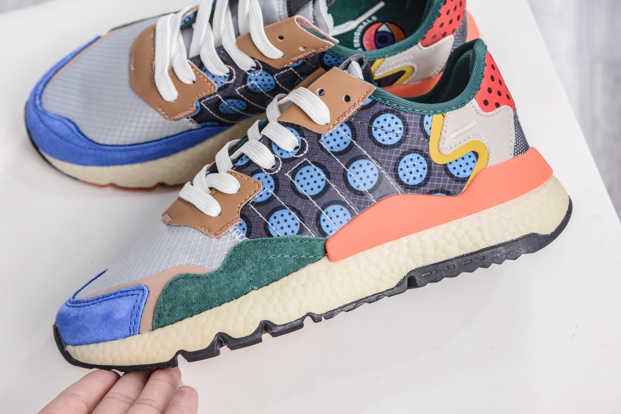 170 AD originals Nite Jogger Pride 夜行者减震耐磨低帮反光复古休闲百搭运动跑鞋 GW5366