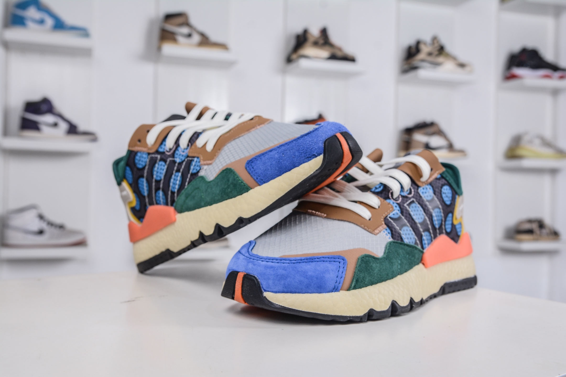 170 AD originals Nite Jogger Pride 夜行者减震耐磨低帮反光复古休闲百搭运动跑鞋 GW5366