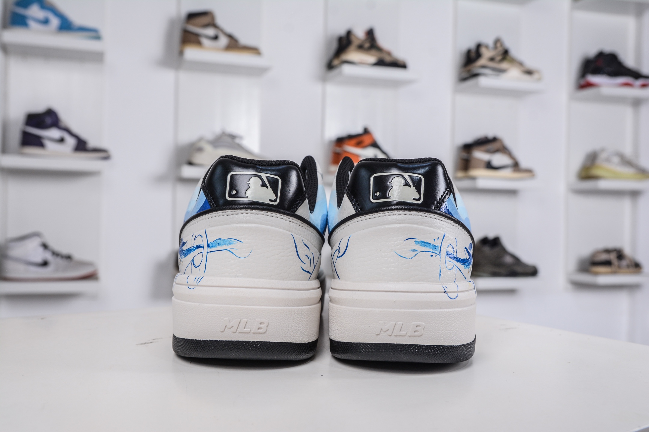 260 MLBChunky Liner 三川原野制造 蓝鲸低吟 海洋守护 涂鸦定制配色学长鞋系 3ASXCA12N 50WHS