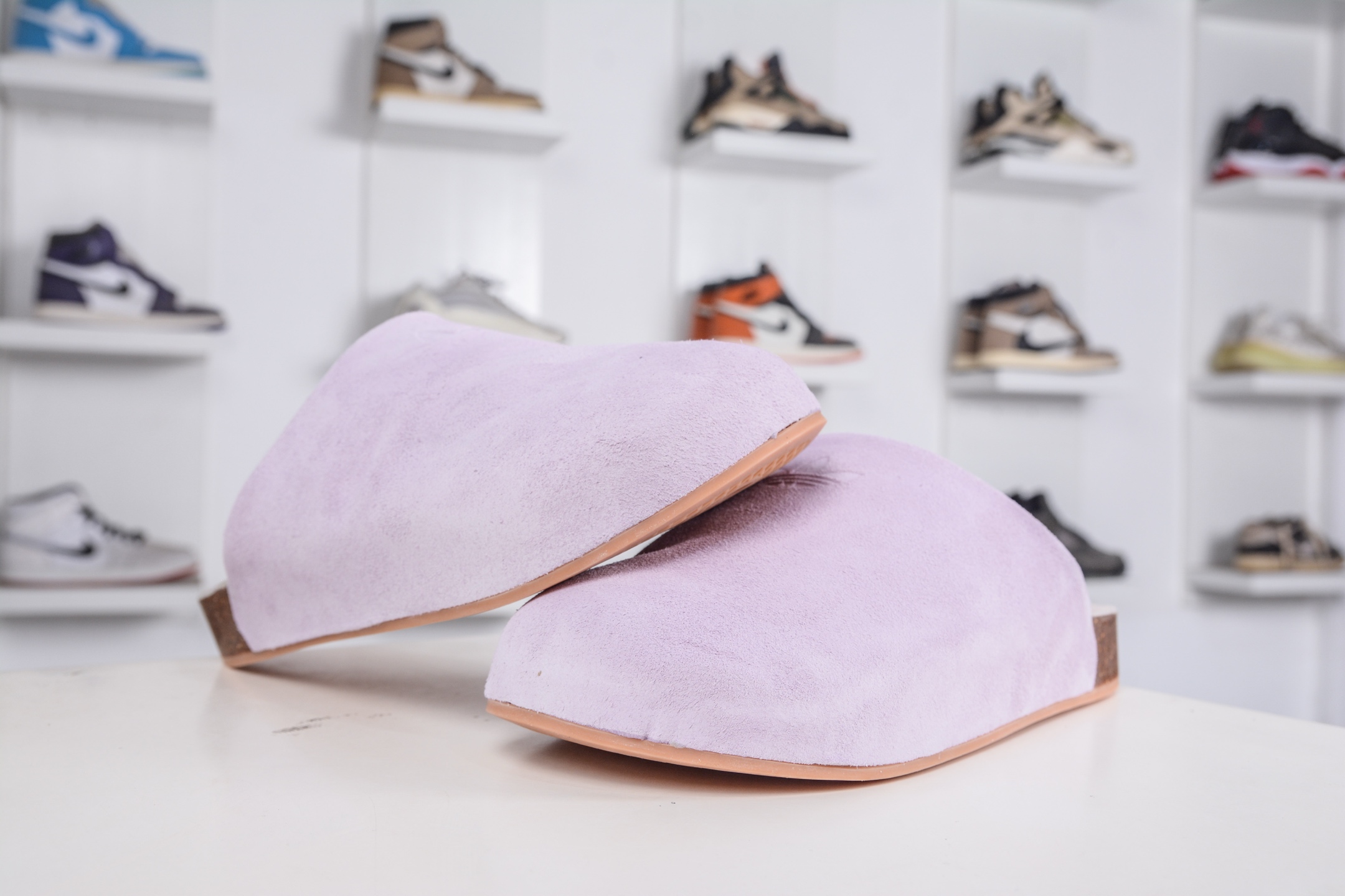 180 adidas originals Adimule 紫色 勃肯系 防磨防滑包头拖鞋 JP8732