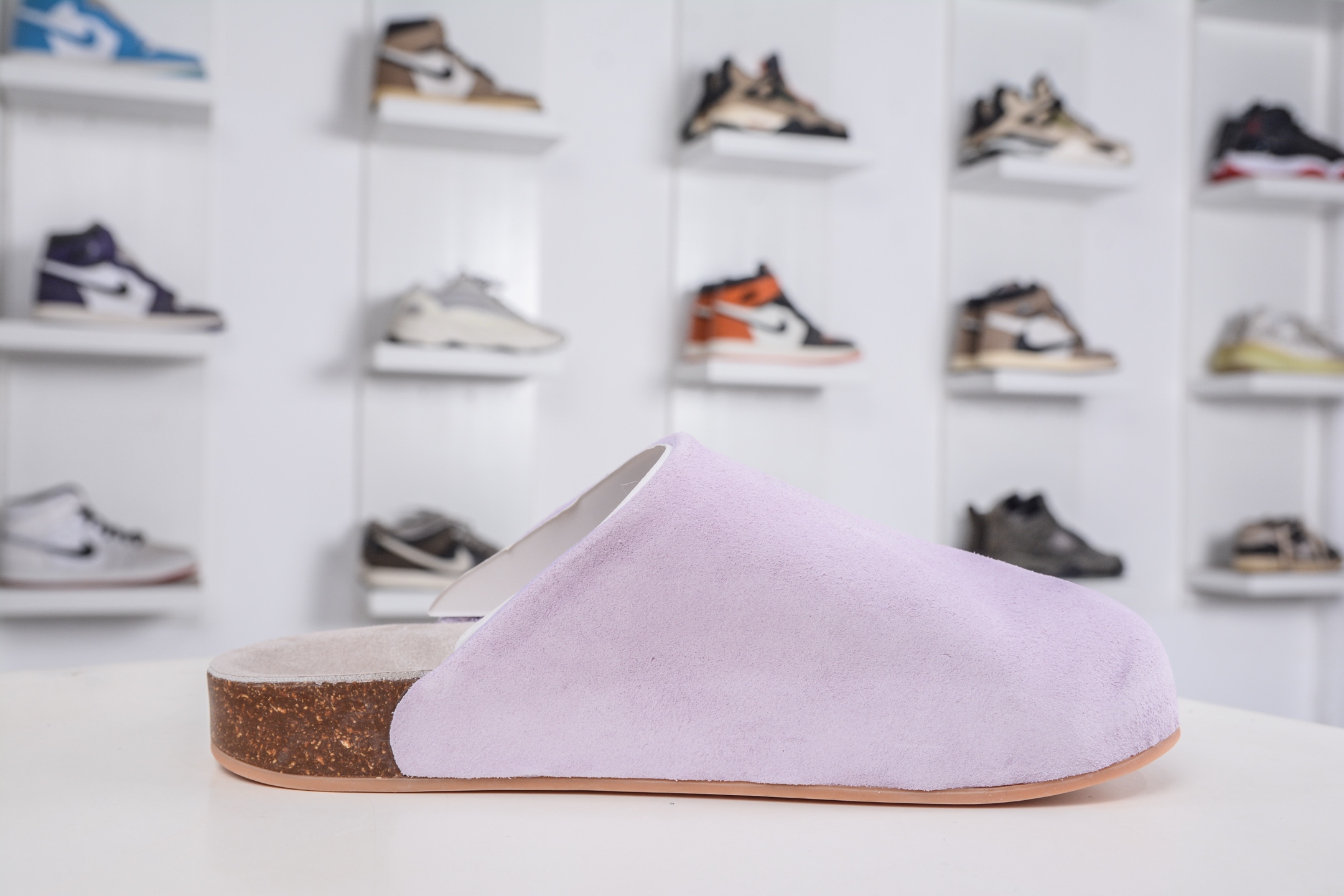 180 adidas originals Adimule 紫色 勃肯系 防磨防滑包头拖鞋 JP8732