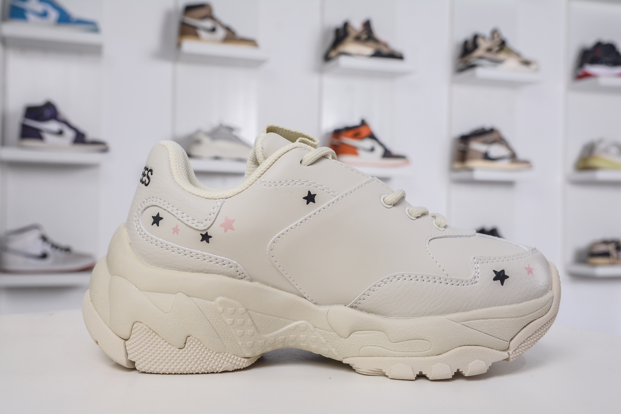 260 MLB Chunky Liner New York Yankees 涂鸦定制配色 低帮老爹风轻量增高厚底百搭休闲运动慢跑鞋 32SHC1011N 50BGS