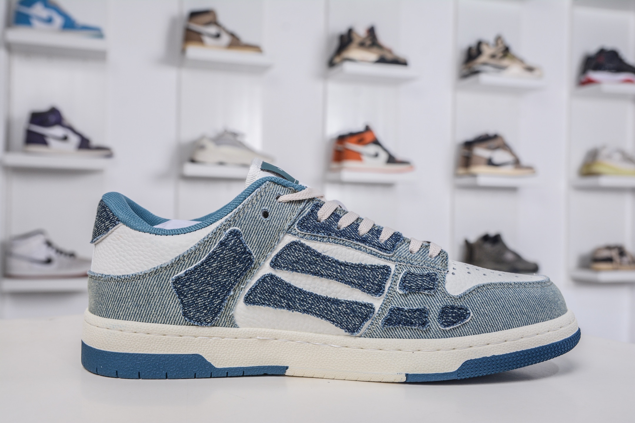 360 AMIRI Skeleton High 骨骼鞋-Skel Sneakers低帮 洛杉矶街头之王