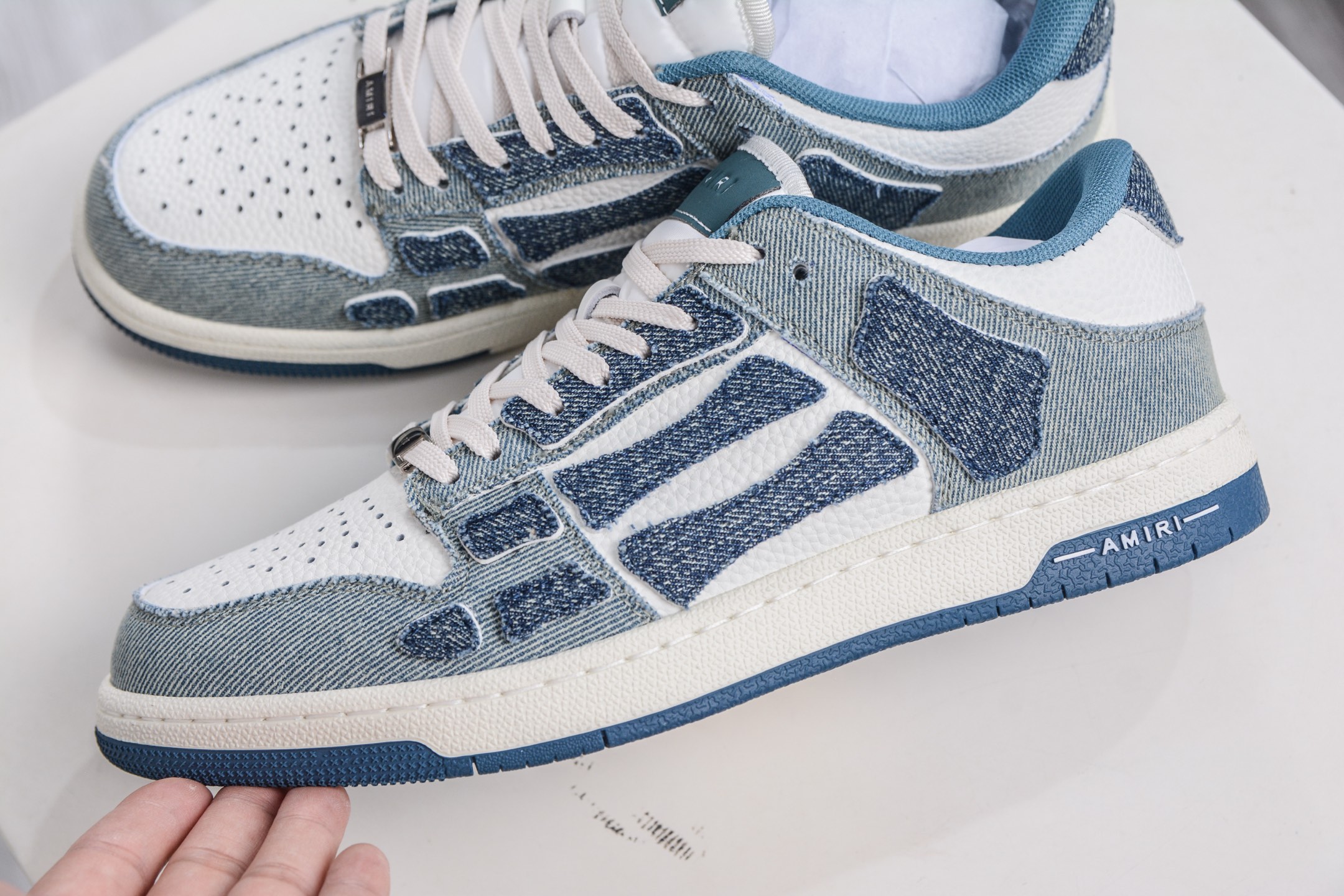 360 AMIRI Skeleton High 骨骼鞋-Skel Sneakers低帮 洛杉矶街头之王