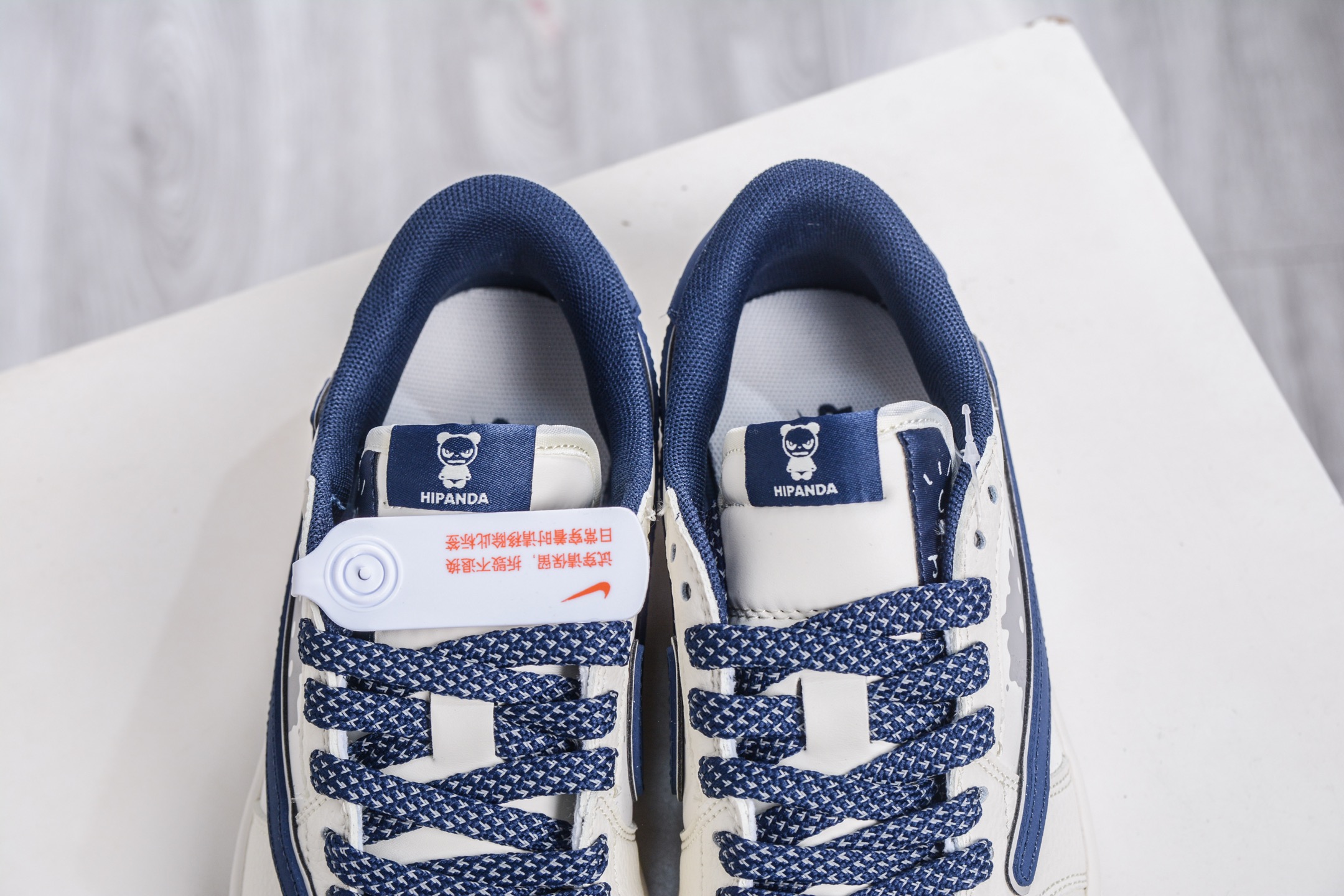 TS x Air Jordan x Hip Panda AJ1 Low 倒钩低帮联名暴力熊-白灰蓝 XD0798-310