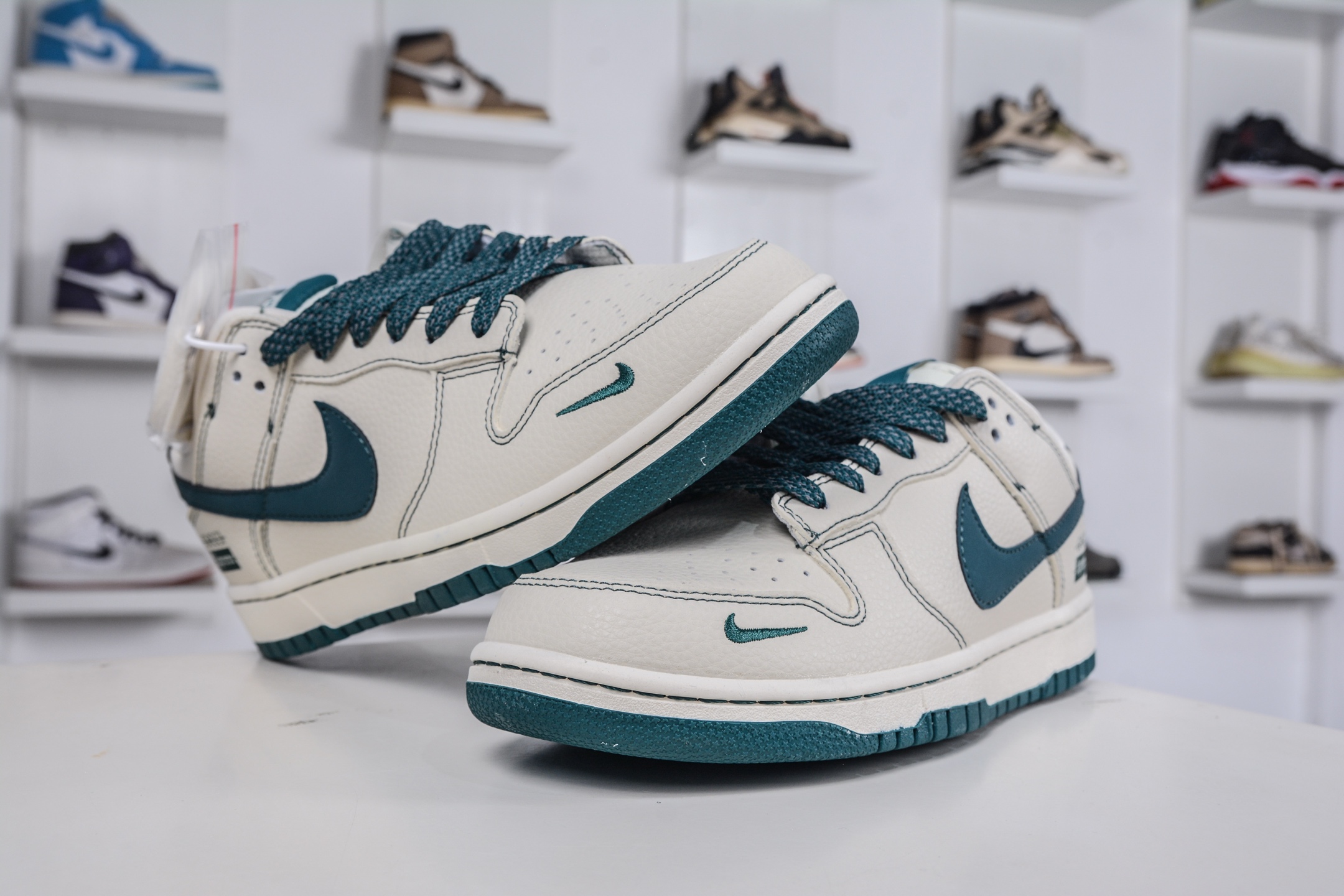 270 Nike SB Dunk Low x GUCCI x Superme 古驰SUP三方联名-米白藏青 DJ1988-003