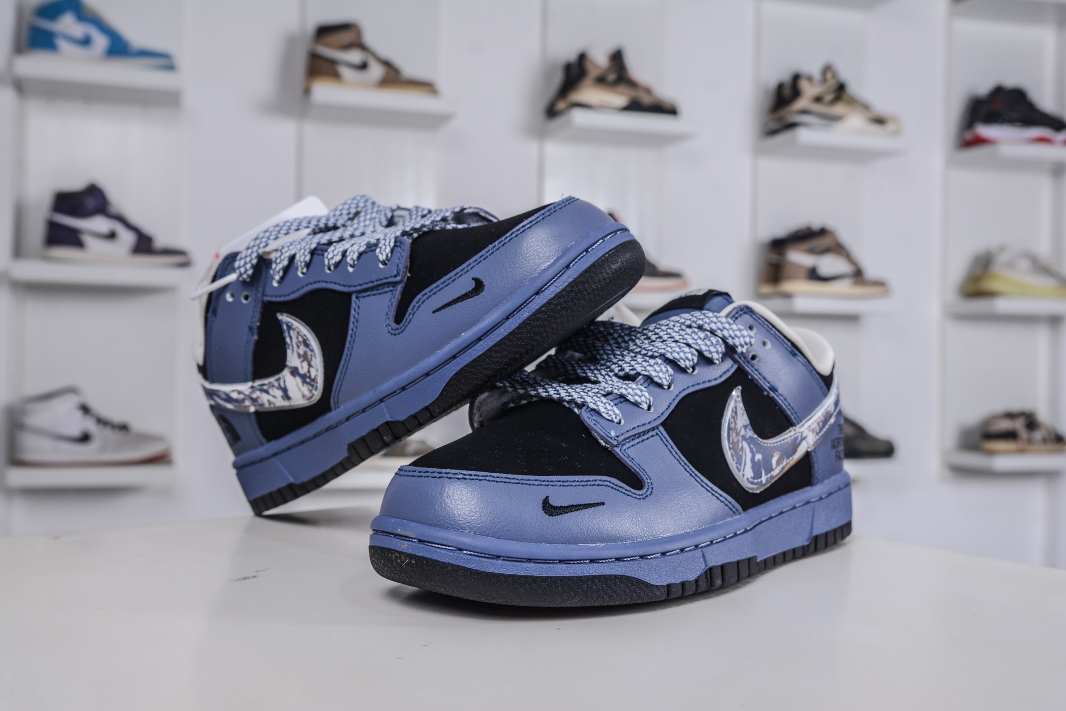 270 Nike SB Dunk Low x The North Face 北面联名-黑紫银勾 DJ1988-002