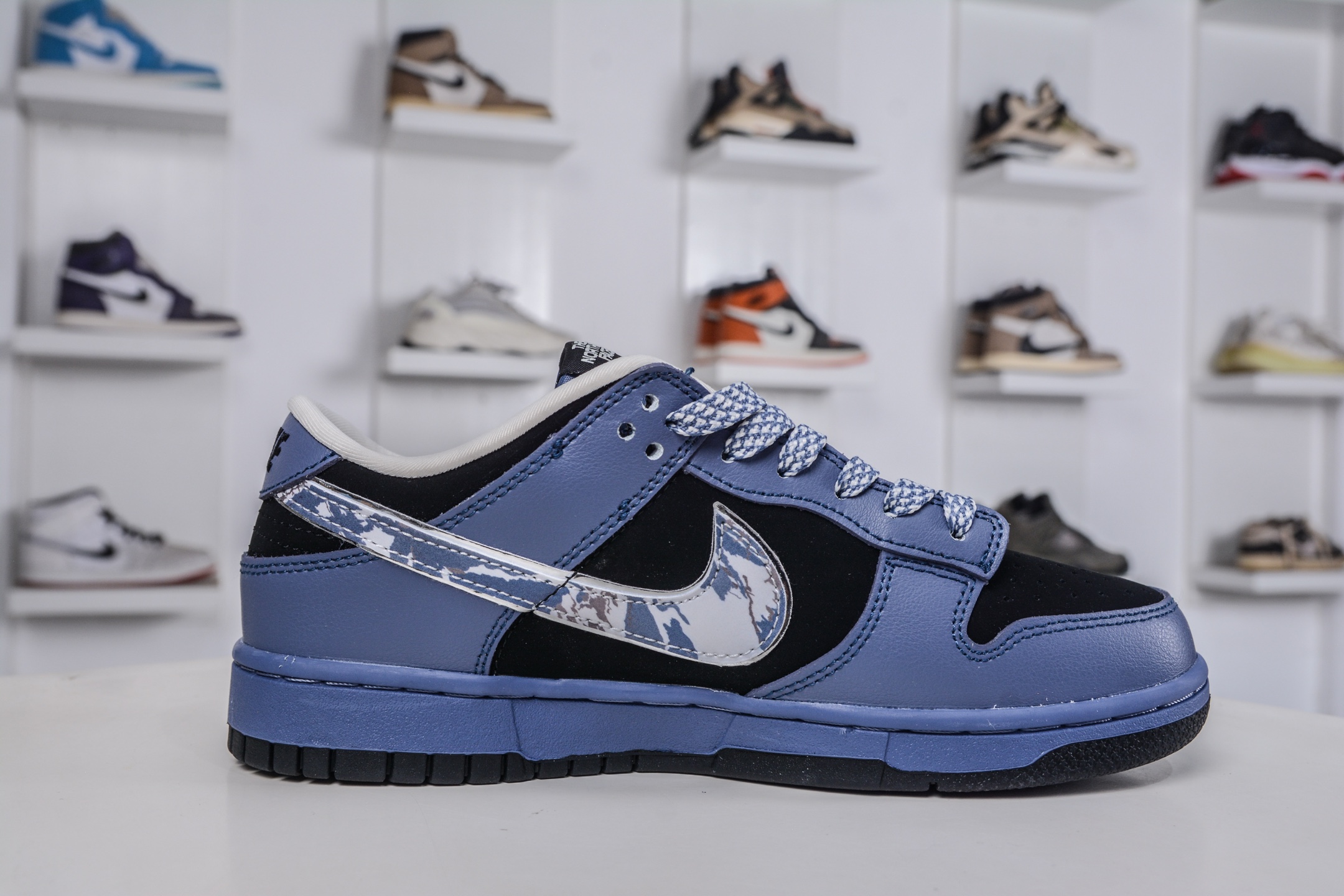 270 Nike SB Dunk Low x The North Face 北面联名-黑紫银勾 DJ1988-002