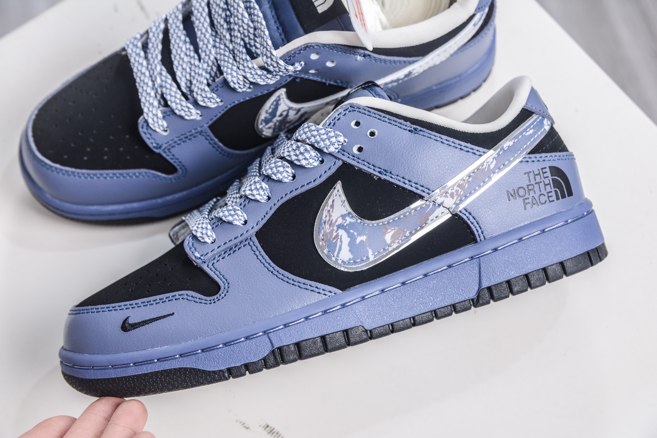 270 Nike SB Dunk Low x The North Face 北面联名-黑紫银勾 DJ1988-002