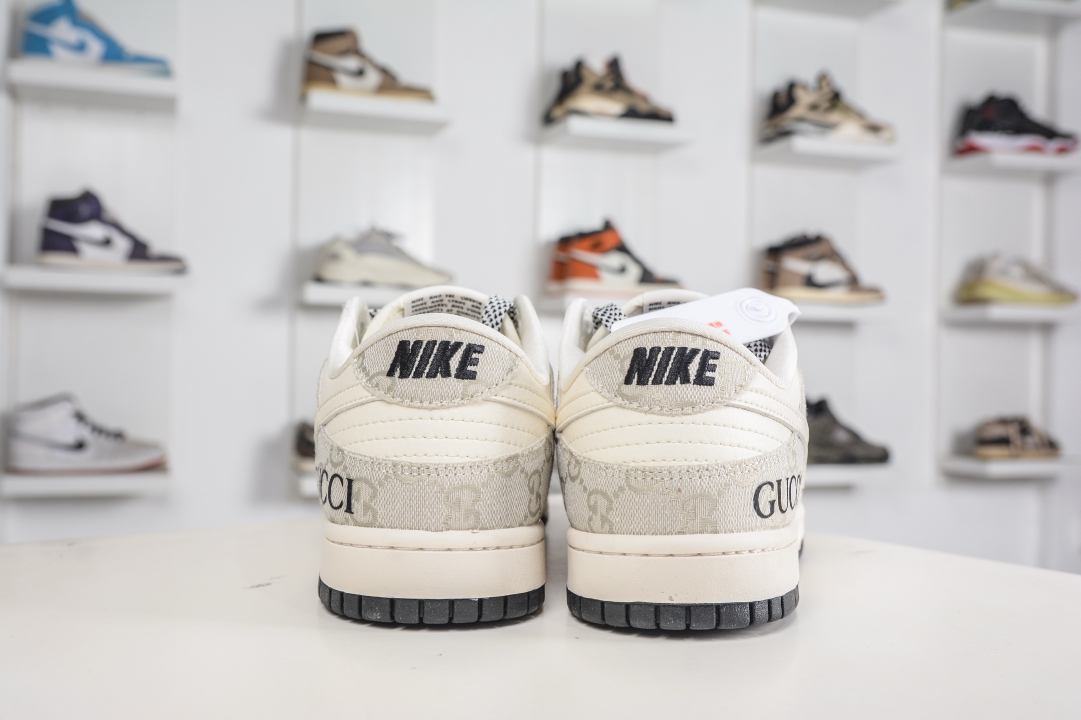 270 Nike SB Dunk Low x GUCCI 古驰联名-米黑牛仔布 JP1628-077