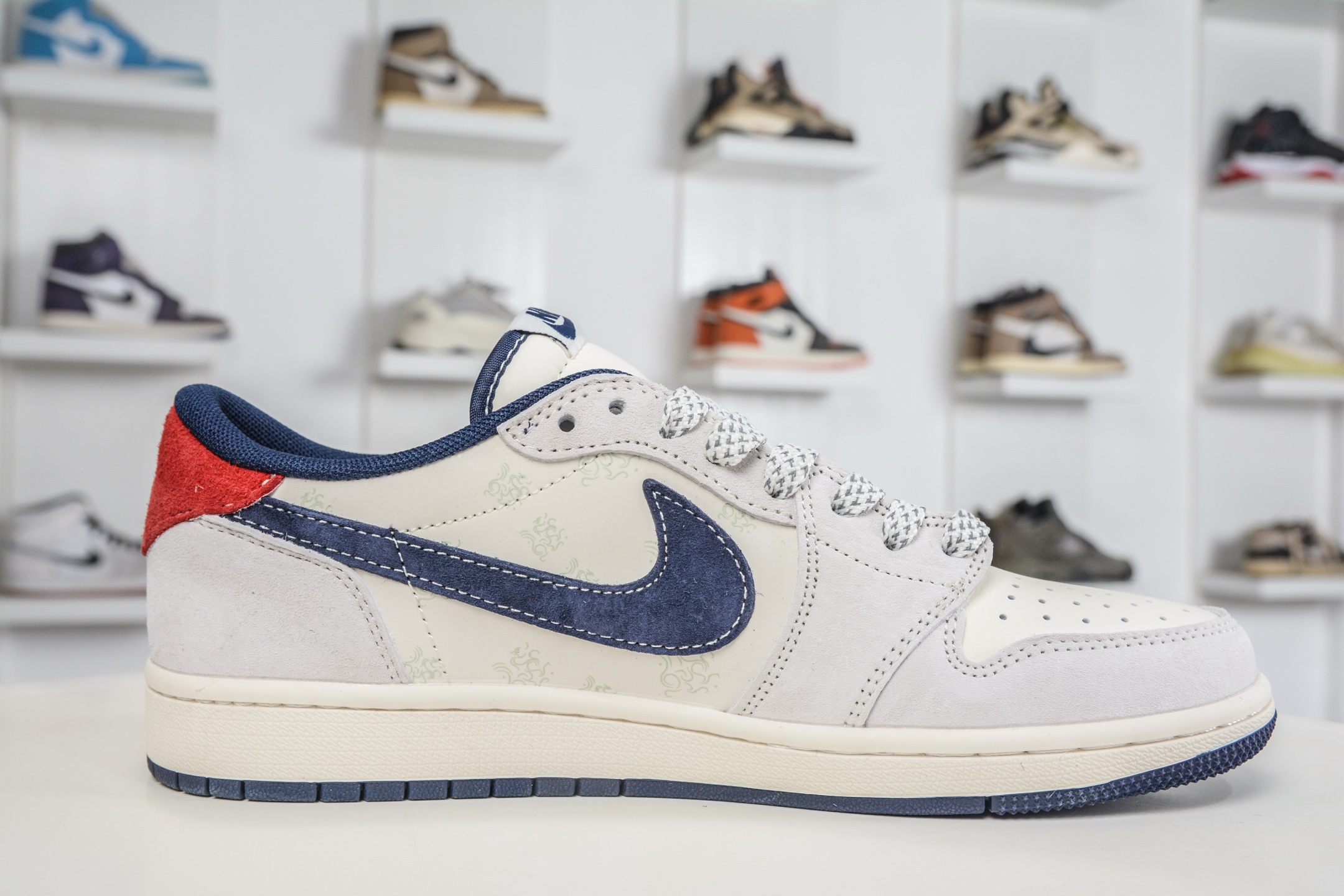 270 TS x Nike Air Jordan 1 Low 马年限定联名 米灰蓝 定制配色 YX5066-414-Chinese UA Cheap High Quatity Brand Clothes Bags handbags Sneakers wholesale wholesaler seller from China Factory suppliers Fashion Clothing Shoes best Quality Beautiful Price 270 TS x Nike Air Jordan 1 Low 马年限定联名 米灰蓝 定制配色 YX5066-414