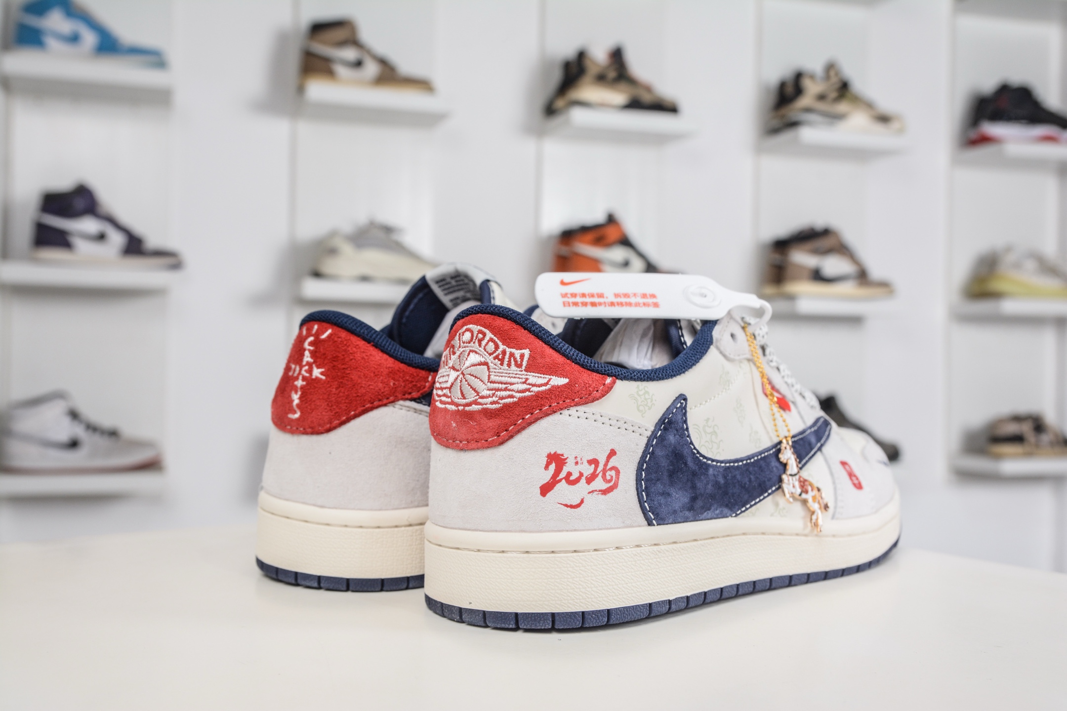 270 TS x Nike Air Jordan 1 Low 马年限定联名 米灰蓝 定制配色 YX5066-414-Chinese UA Cheap High Quatity Brand Clothes Bags handbags Sneakers wholesale wholesaler seller from China Factory suppliers Fashion Clothing Shoes best Quality Beautiful Price 270 TS x Nike Air Jordan 1 Low 马年限定联名 米灰蓝 定制配色 YX5066-414