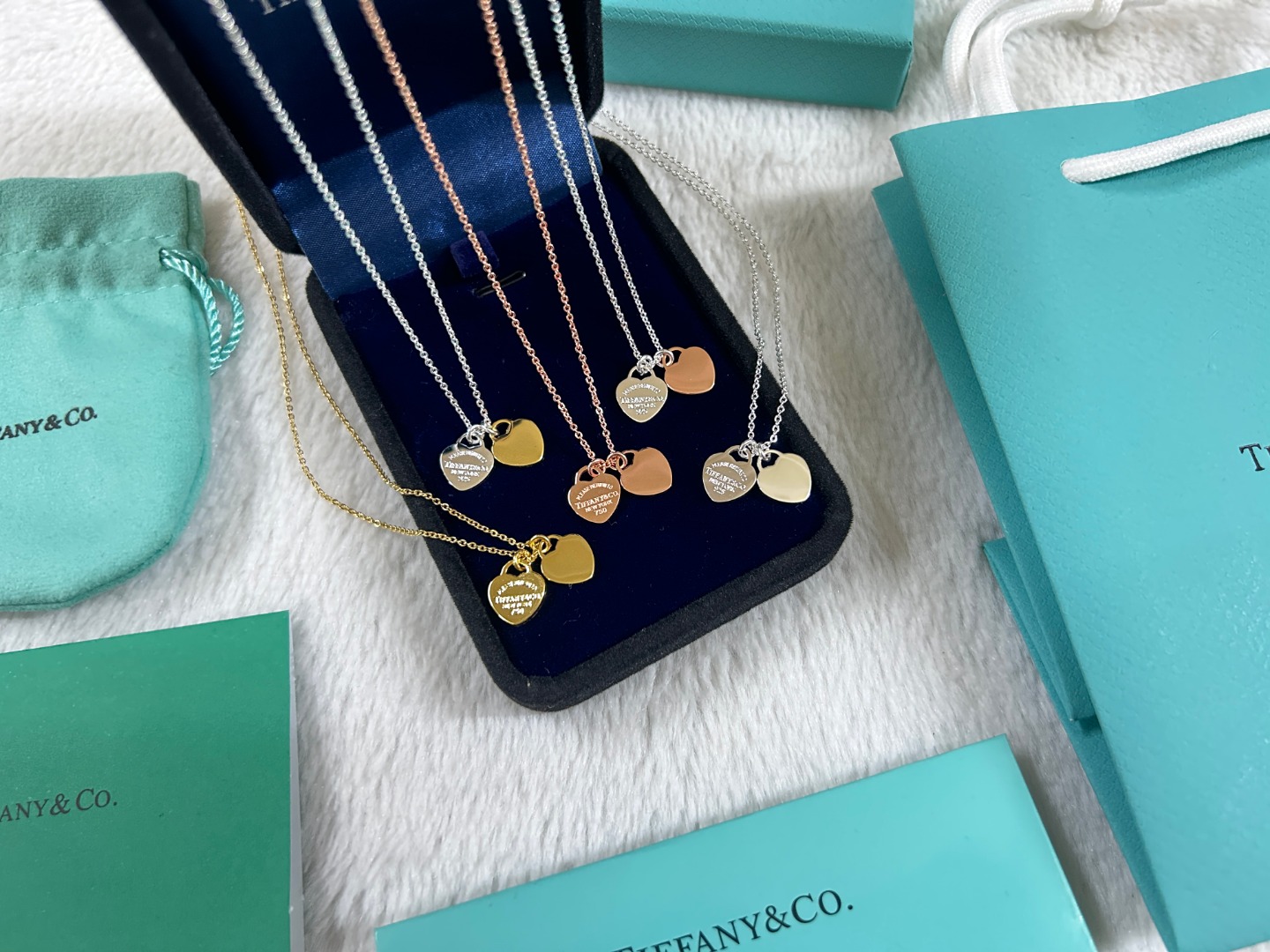 NO:108042,Tiffany Tiffany Double Heart Peach Heart Necklace Silver Rose Gold Silver Rose Gold Silver Gold, Jewelry Boutique, tiffany, necklace, gold19860909蒂芙尼 Tiffany 双心桃心项链 银 玫瑰金 黄金 银间玫瑰金 银间黄金,饰品精品,tiffany,necklace,gold,Jewelry