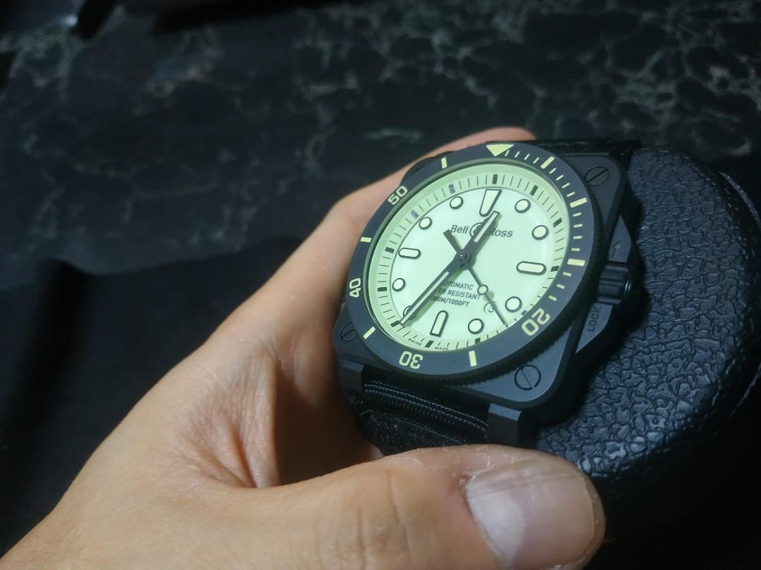 BELLROSS BR03-92-DIVER FULL LUM: Top Technology Super Diver Wristwatch - 图片 4