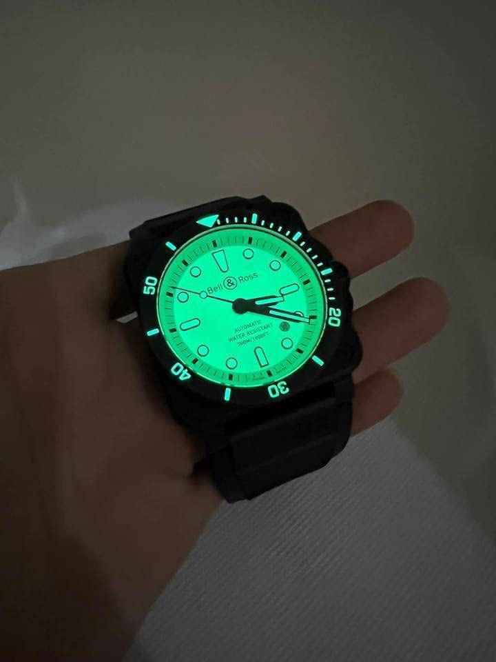 BELLROSS BR03-92-DIVER FULL LUM: Top Technology Super Diver Wristwatch - 图片 9