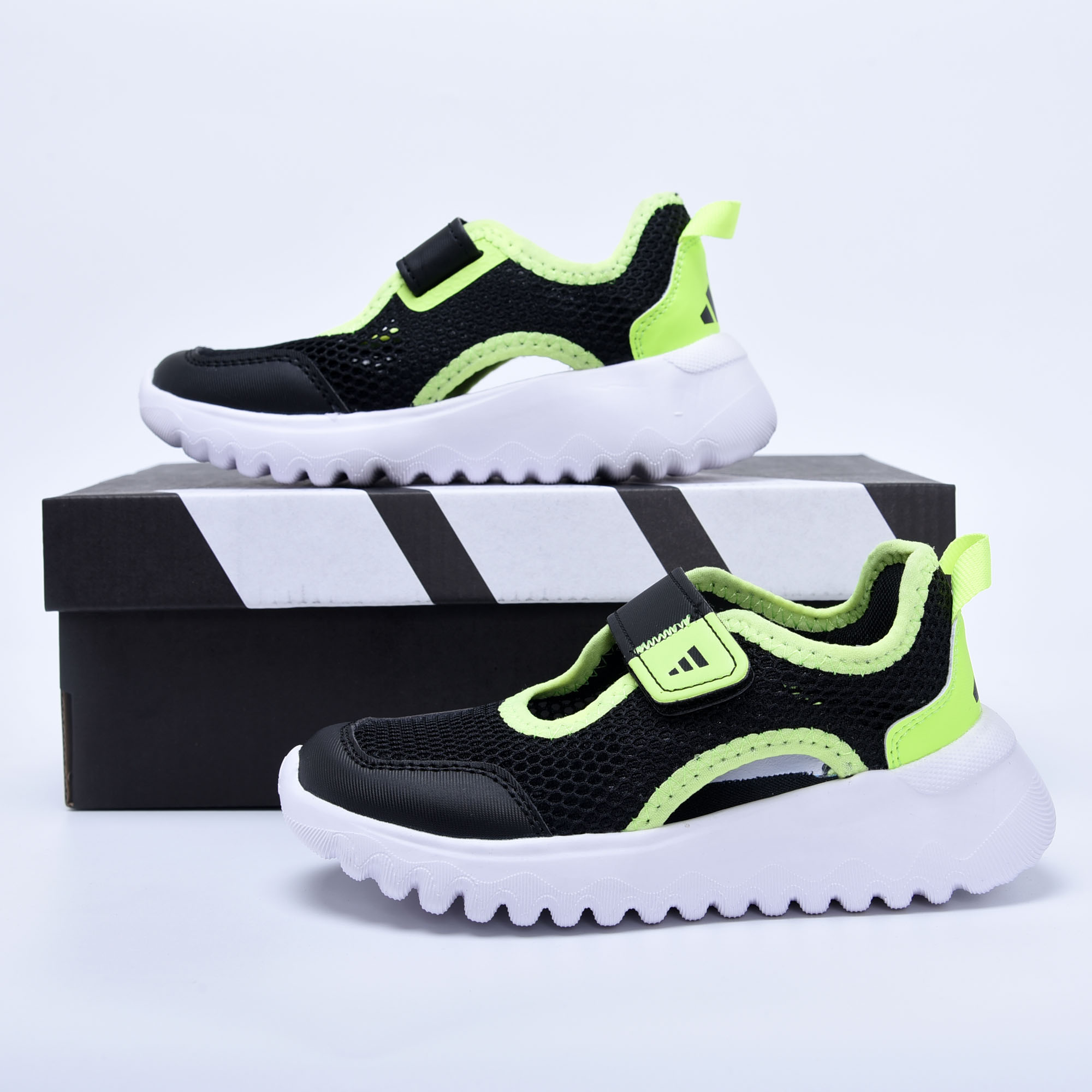 图片[2]-阿迪达斯凉鞋8725黑荧光绿24-37-选品中心