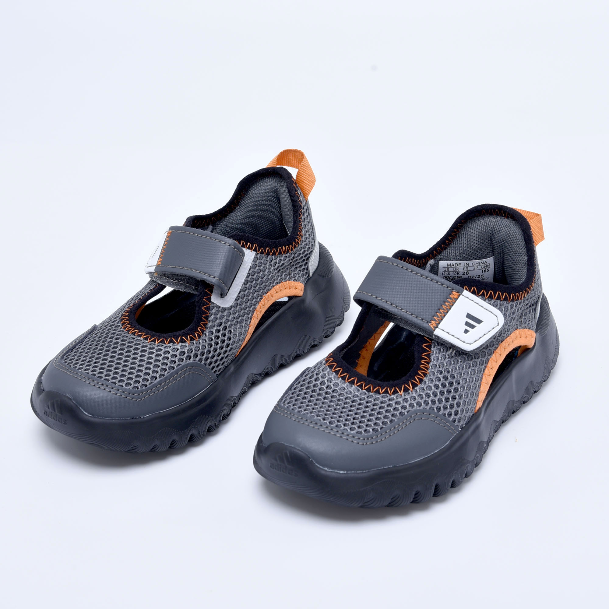 图片[2]-阿迪达斯凉鞋8731碳灰桔24-37-选品中心