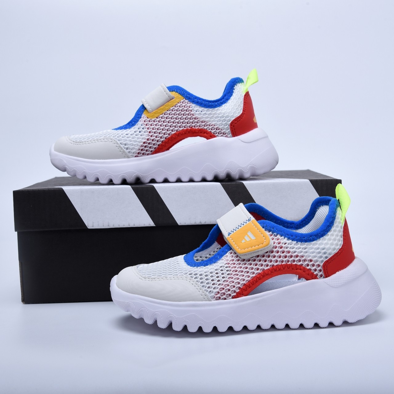 图片[2]-阿迪达斯凉鞋8730白红兰24-37-选品中心