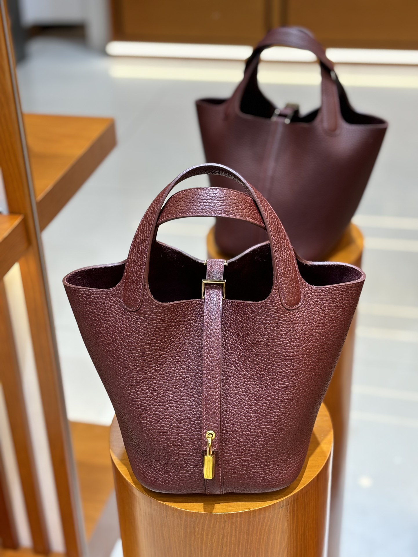 Hermes Style Red Leather Bag Lookbook Reference image 1