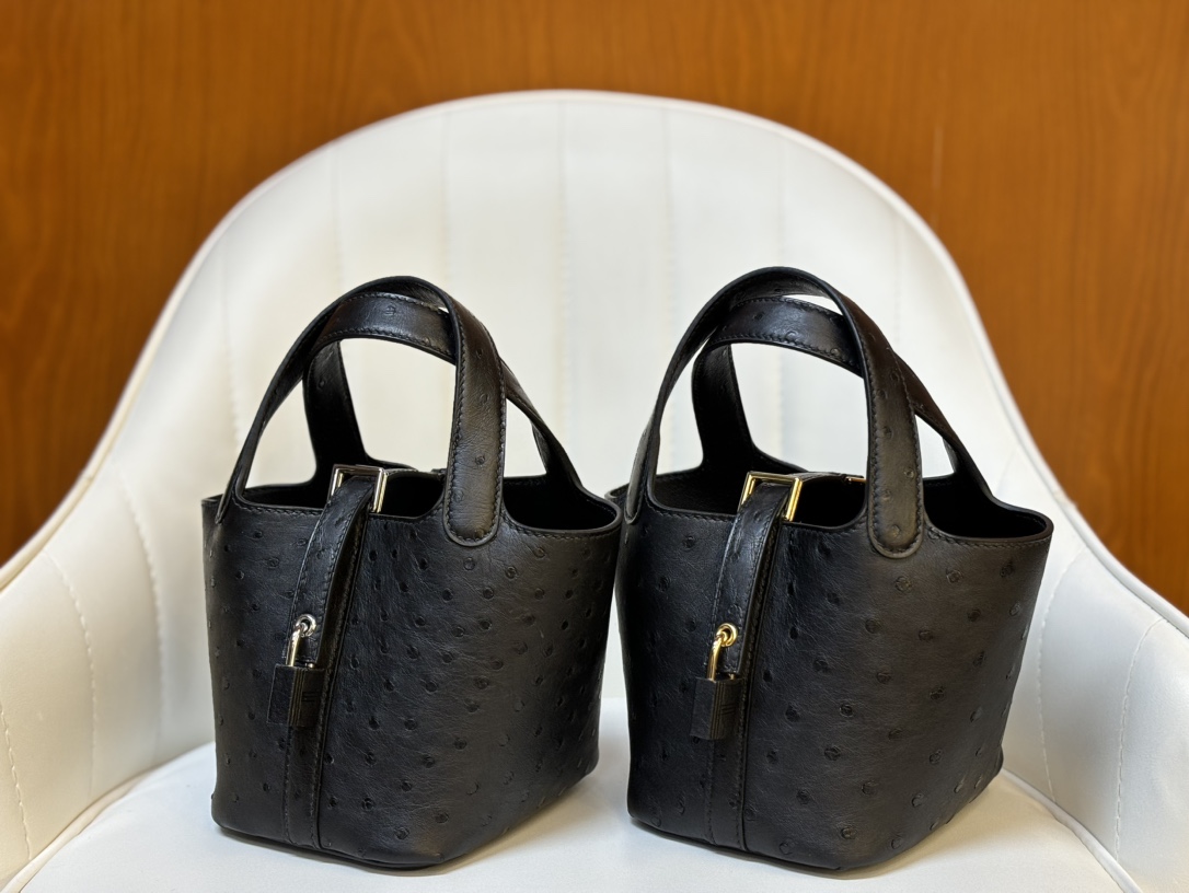 Hermès Hermes practical bucket bag high-end rare leather