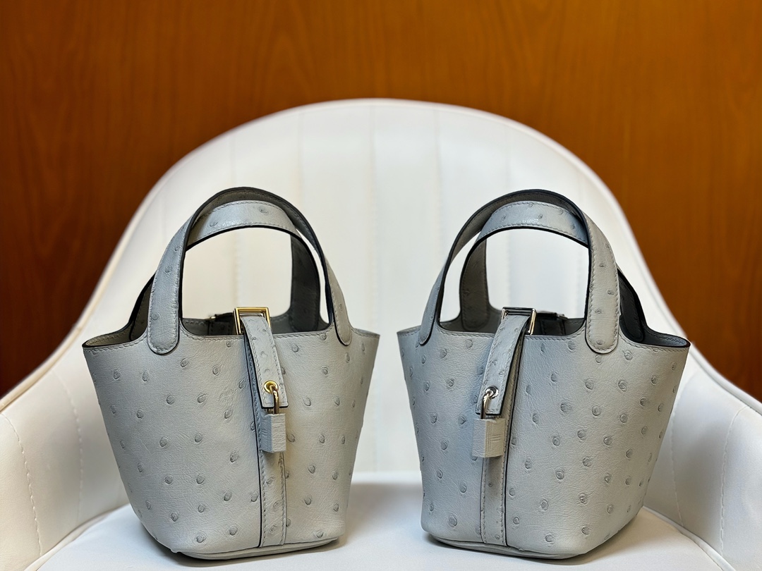 Hermès Hermes practical bucket bag high-end rare leather