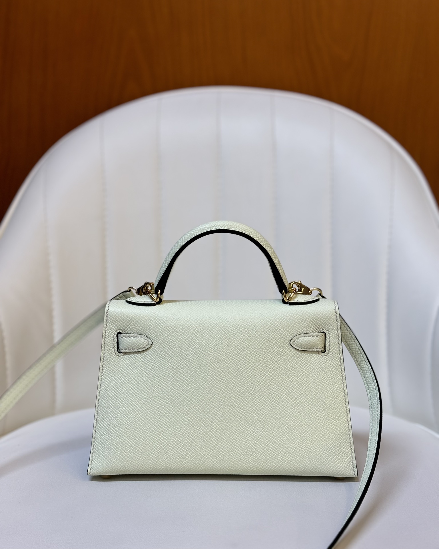 Hermès Bubble green/gold buckle