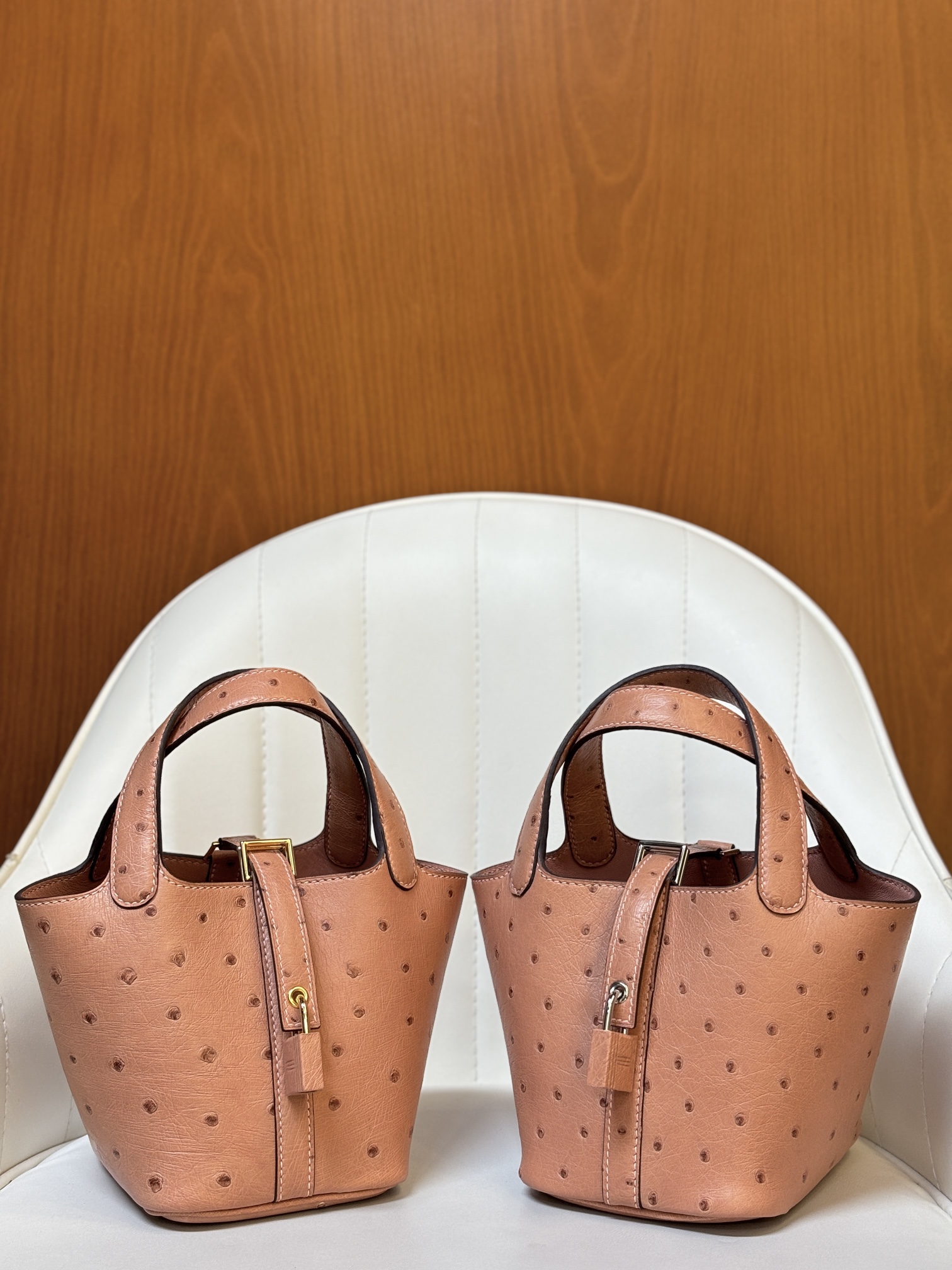 Hermès Hermes practical bucket bag high-end rare leather