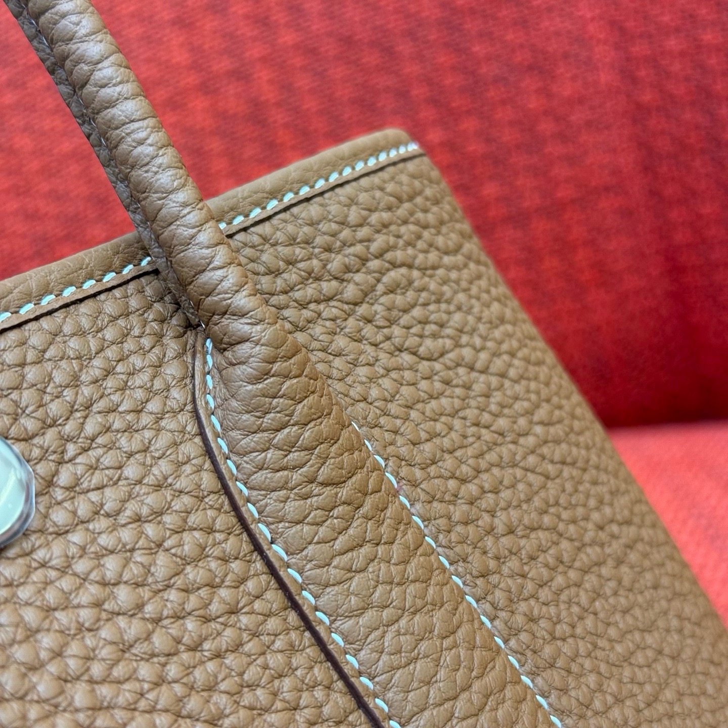 Hermès Hermes classic new size latest garden bag Neo (mini) garden full leather size 23x16x10 Ntogo leather wax thread matching handmade craftsma