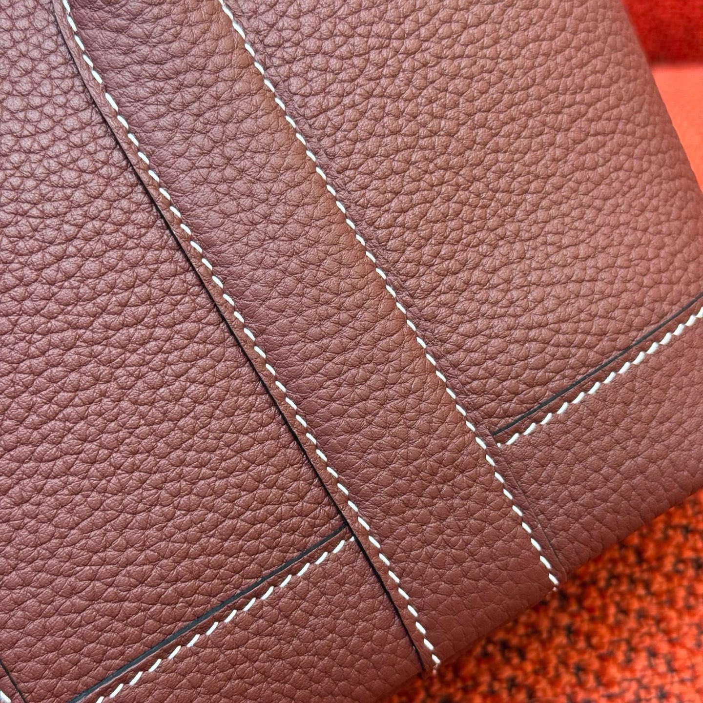 Hermès Hermes classic new size latest garden bag Neo (mini) garden full leather size 23x16x10 Ntogo leather wax thread matching handmade craftsma