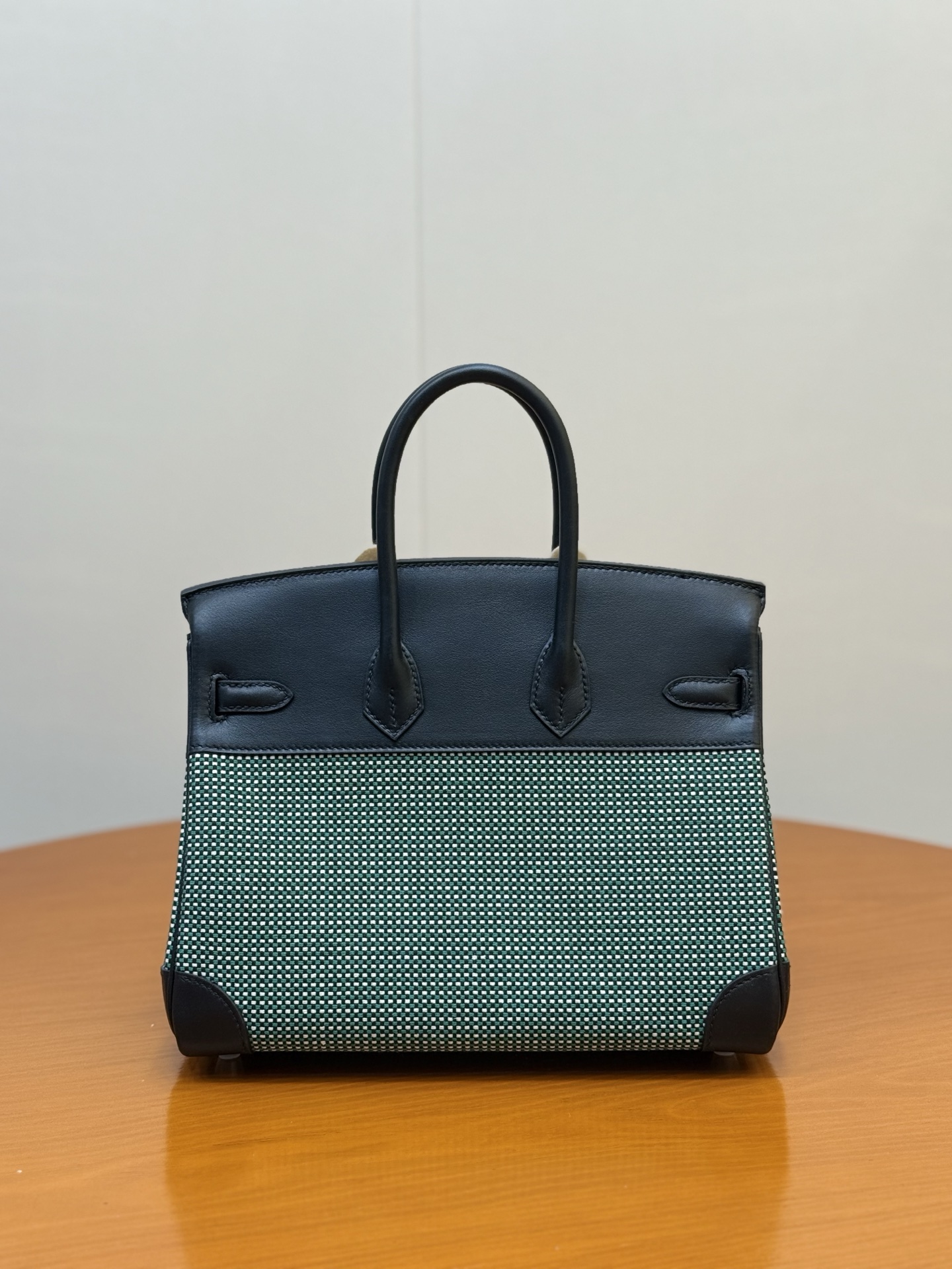 Hermès Birkin 25cm Mint Green Waffle Canvas Bag with Silver Hardware 4 i1753330384235 110 0 7