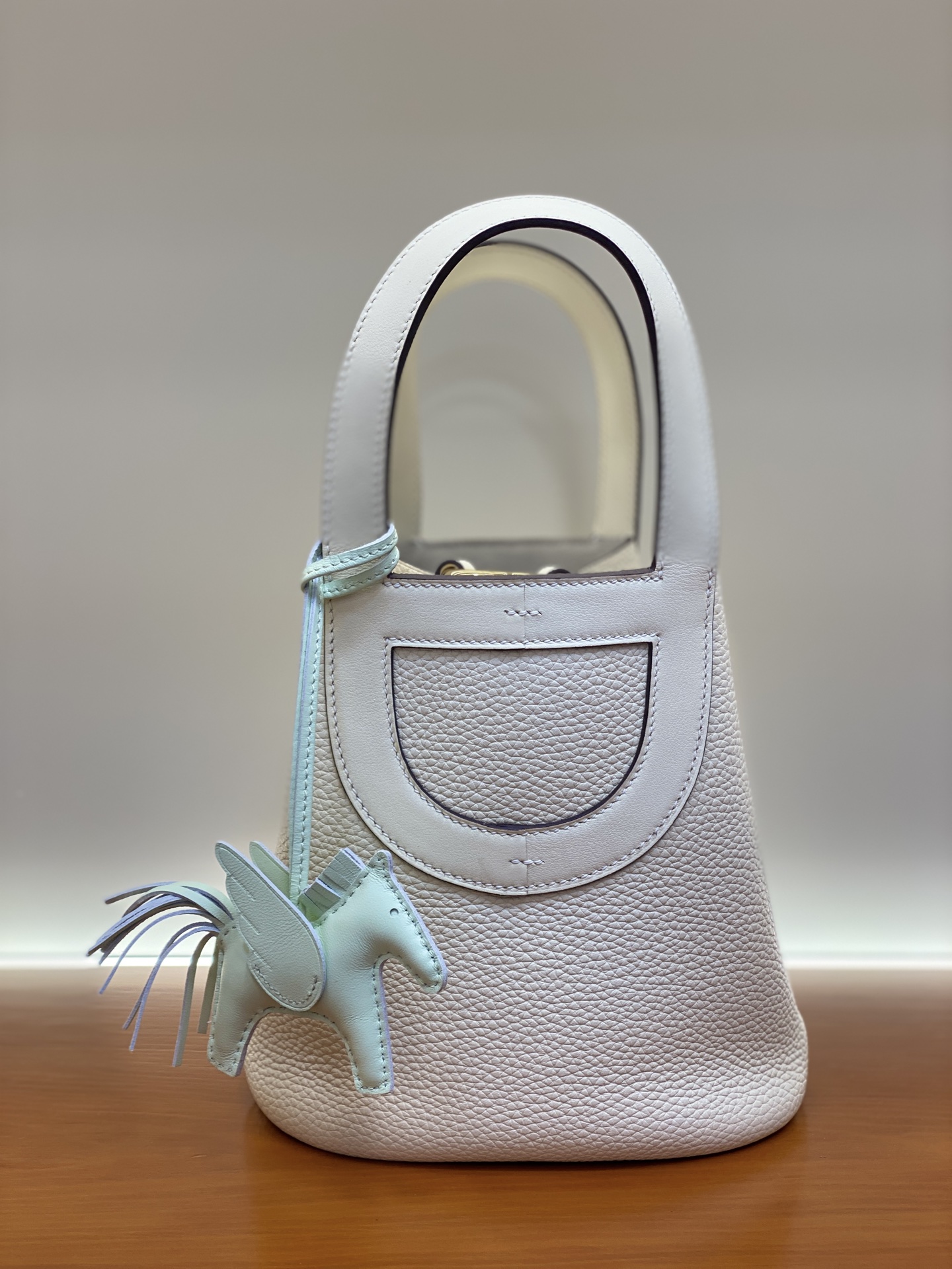 NO:699141,In the loo pig nose vegetable basket 18CM imported Tc plain leather hand-sewn, Hermes, Hermes, Hermes,19860909In the loo豬鼻子菜籃子18CM 進口Tc拼平紋皮 手工縫製,爱马仕,hermes,Hermes,,Bag