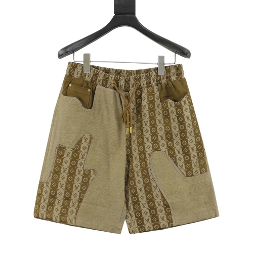 Louis Vuitton Monogram Patchwork Shorts Brown Designer Trend, Size XS-L 1 Louis Vuitton Monogram Patchwork Shorts Brown Designer Trend, Size XS-L