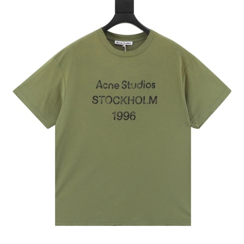 Acne Studios 1996 Logo Print Distressed T-Shirt Vintage Wash Unisex Tee 1 Acne Studios 1996 Logo Print Distressed T-Shirt Vintage Wash Unisex Tee