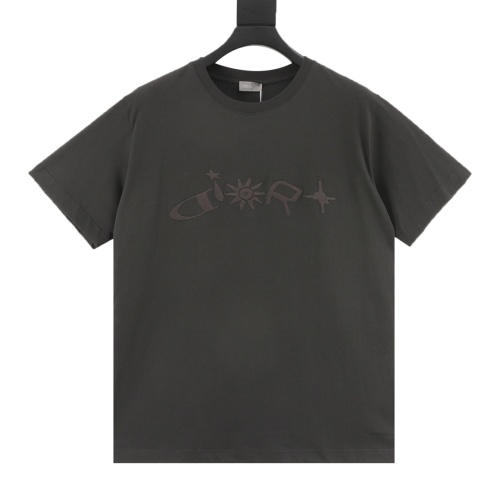 Dior CD X Lewis Hamilton Embroidered Short Sleeve T-Shirt, Premium Cotton 1 Dior CD X Lewis Hamilton Embroidered Short Sleeve T-Shirt, Premium Cotton