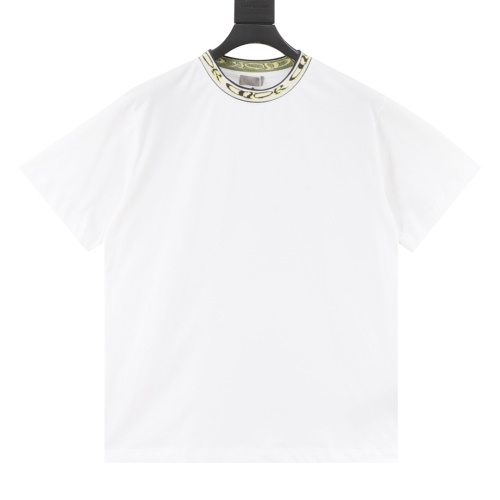 DIOR CD X Lewis Hamilton Embroidered Short Sleeve T-Shirt, White, S-XL 1 DIOR CD X Lewis Hamilton Embroidered Short Sleeve T-Shirt, White, S-XL