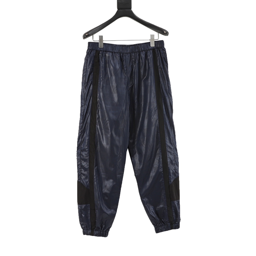 Louis Vuitton Dark Jacquard Grid Sport Trousers Tech Nylon - Unisex XS-L